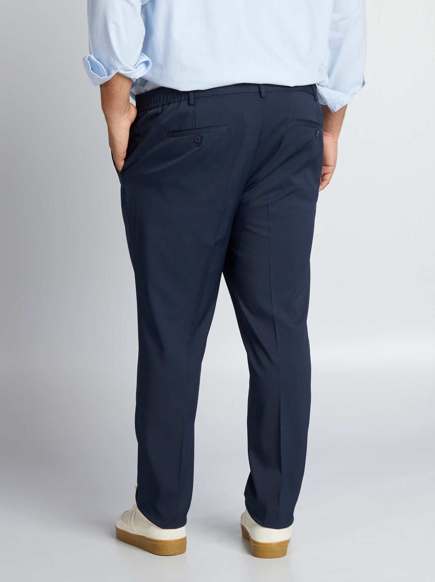 Pantalon de costume slim - Bleu
