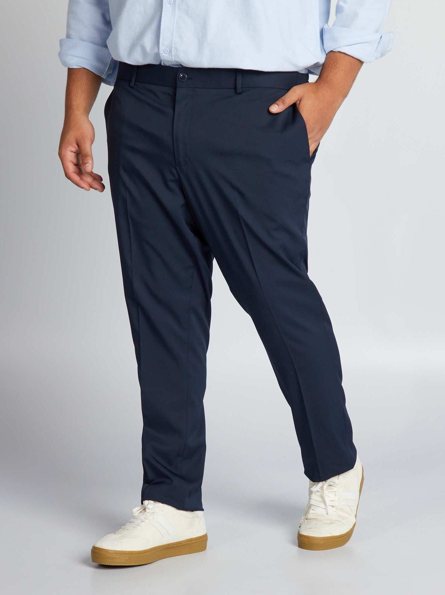 Pantalon de costume slim - Bleu