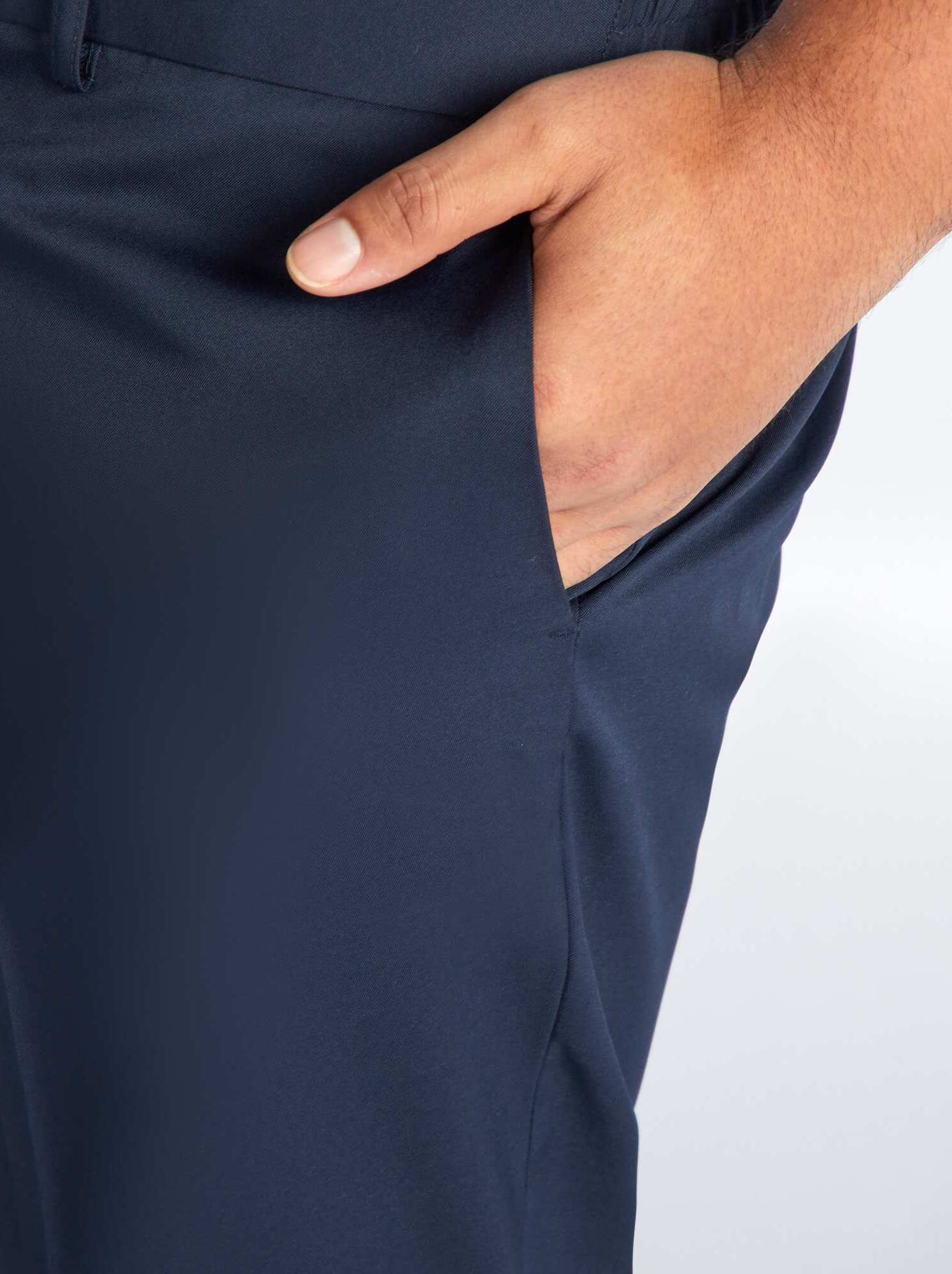 Pantalon de costume slim - Bleu