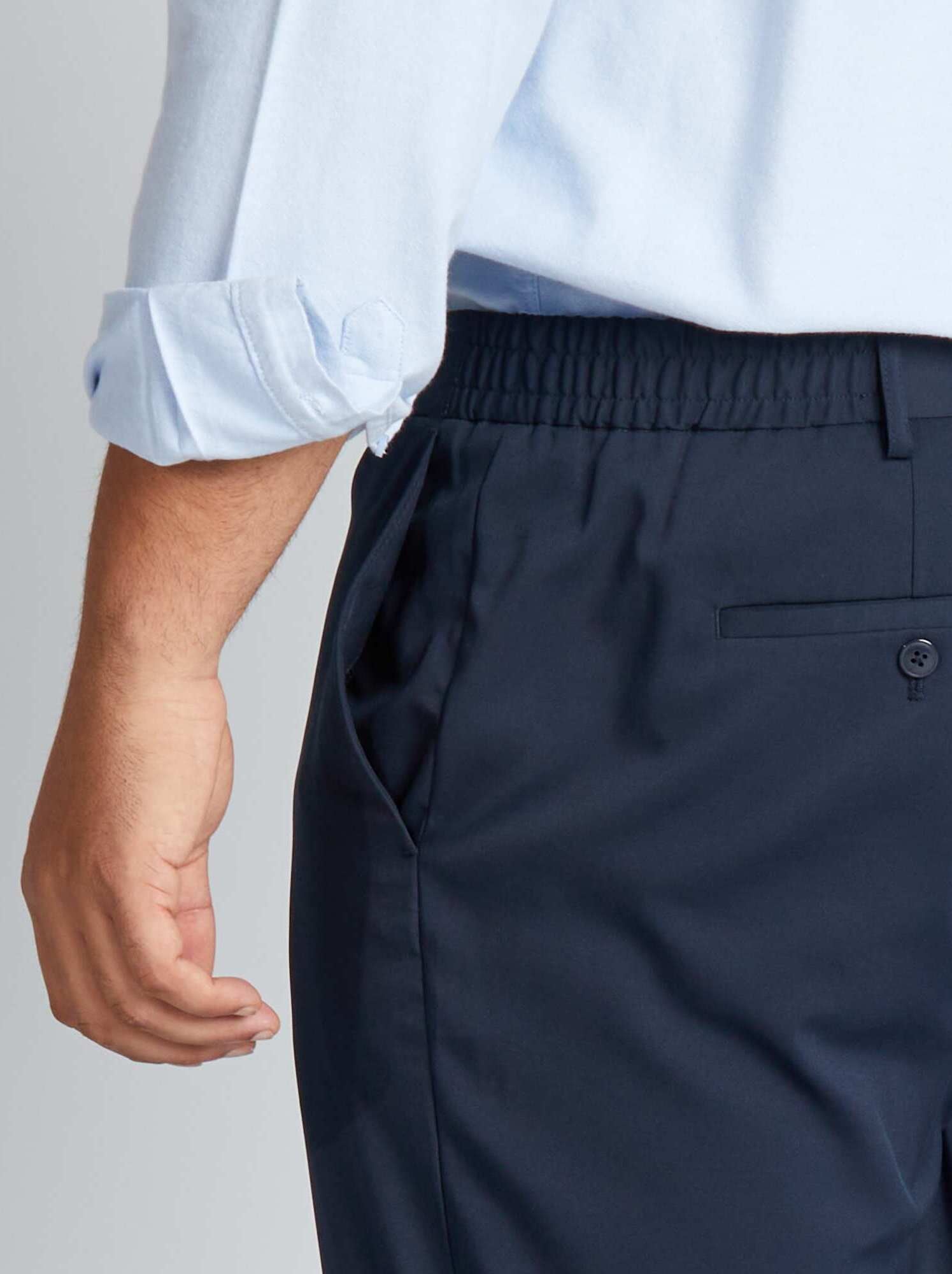 Pantalon de costume slim - Bleu