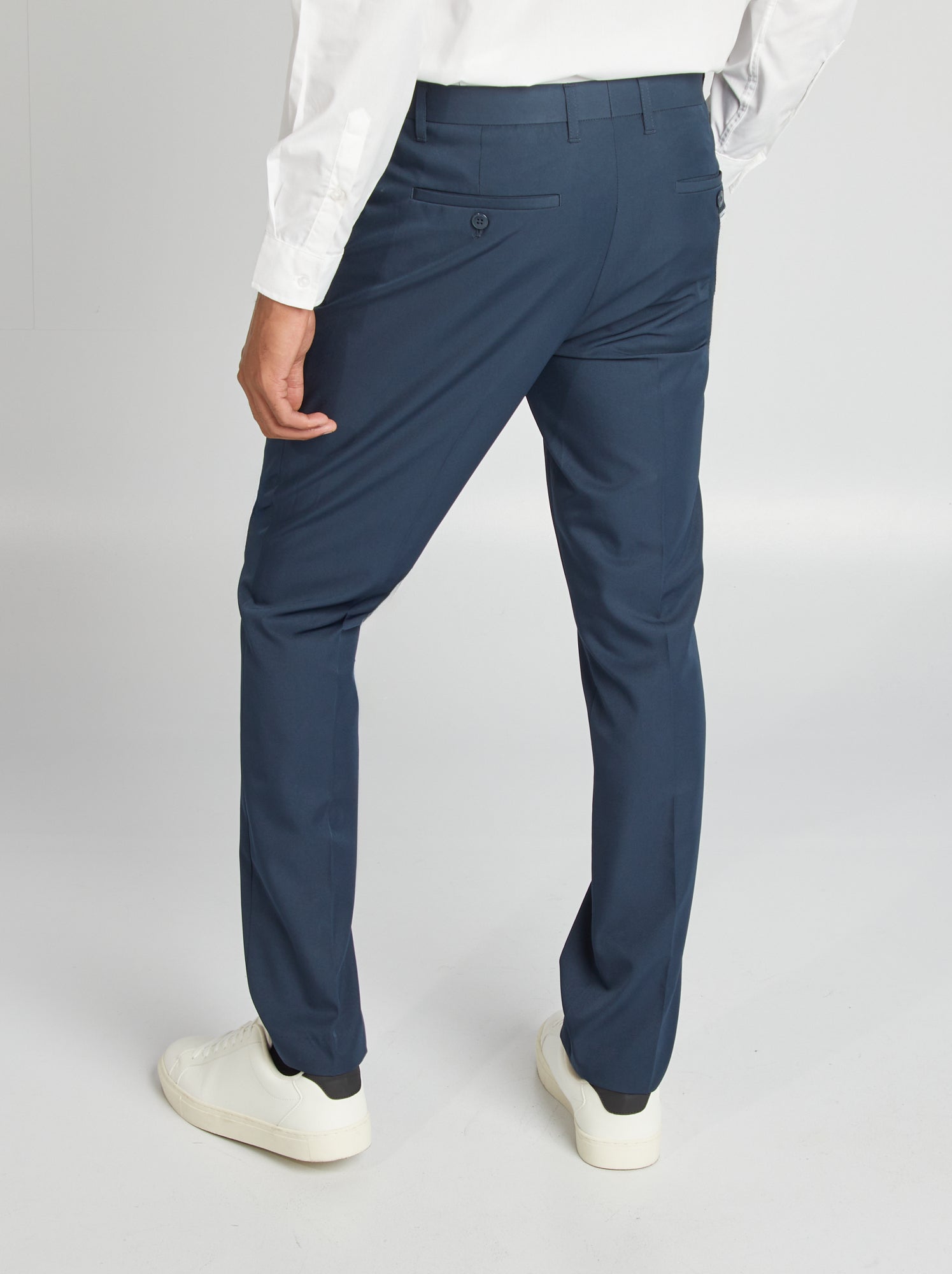 Pantalon de costume slim - Bleu marine