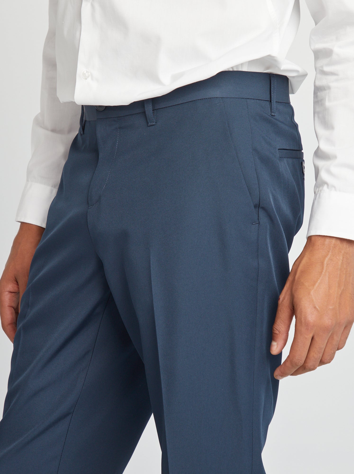 Pantalon de costume slim - Bleu marine