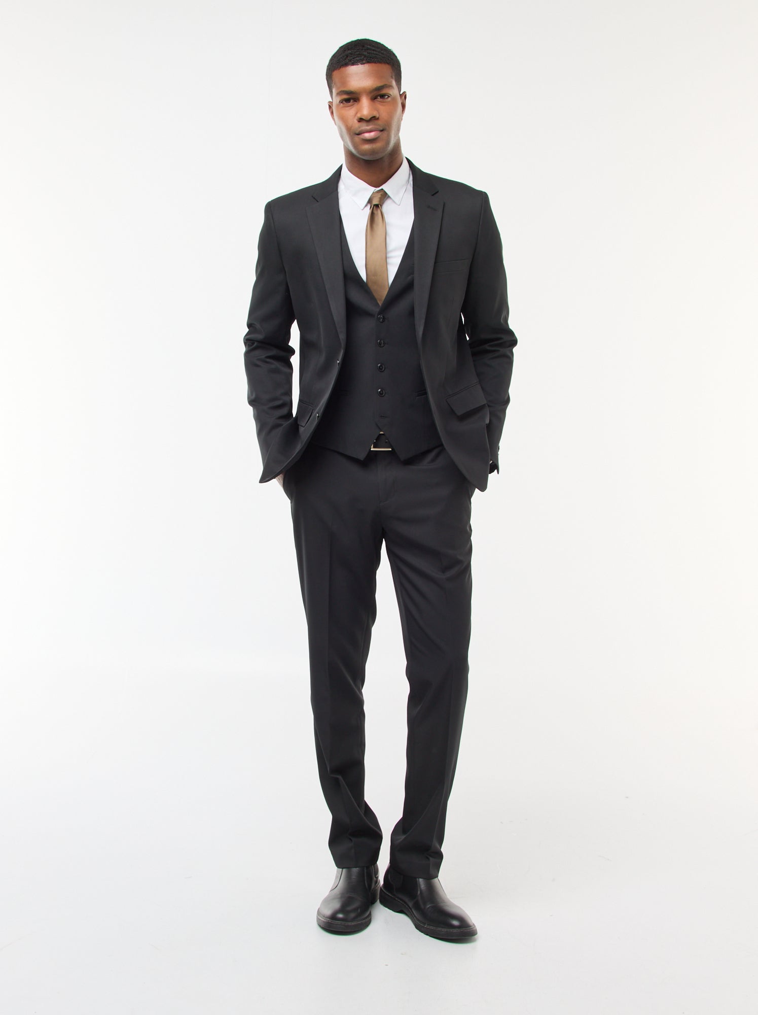 Pantalon de costume slim - Noir
