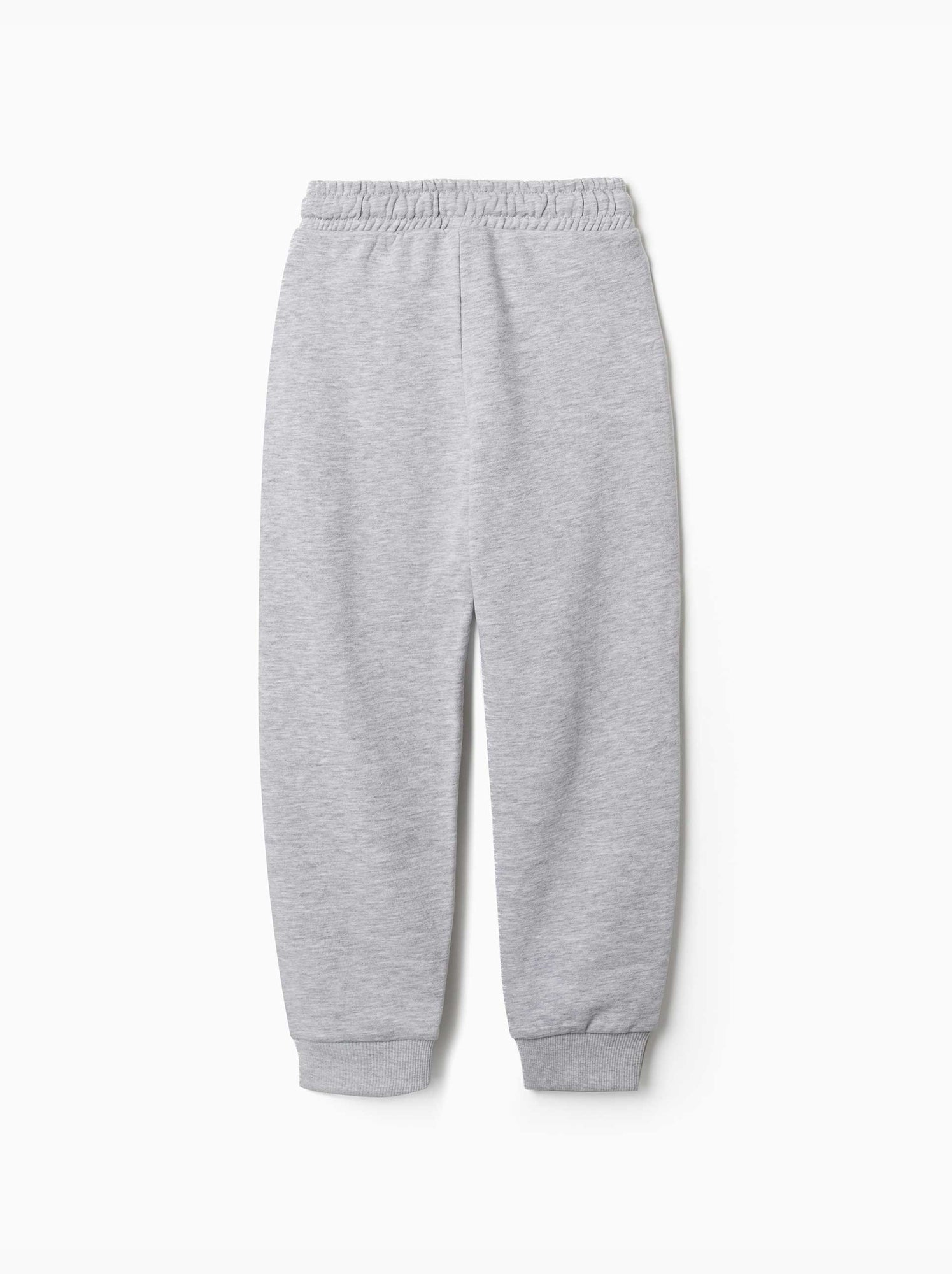 Pantalon de jogging ajusté en molleton avec poches et imprimé zy - Gris clair