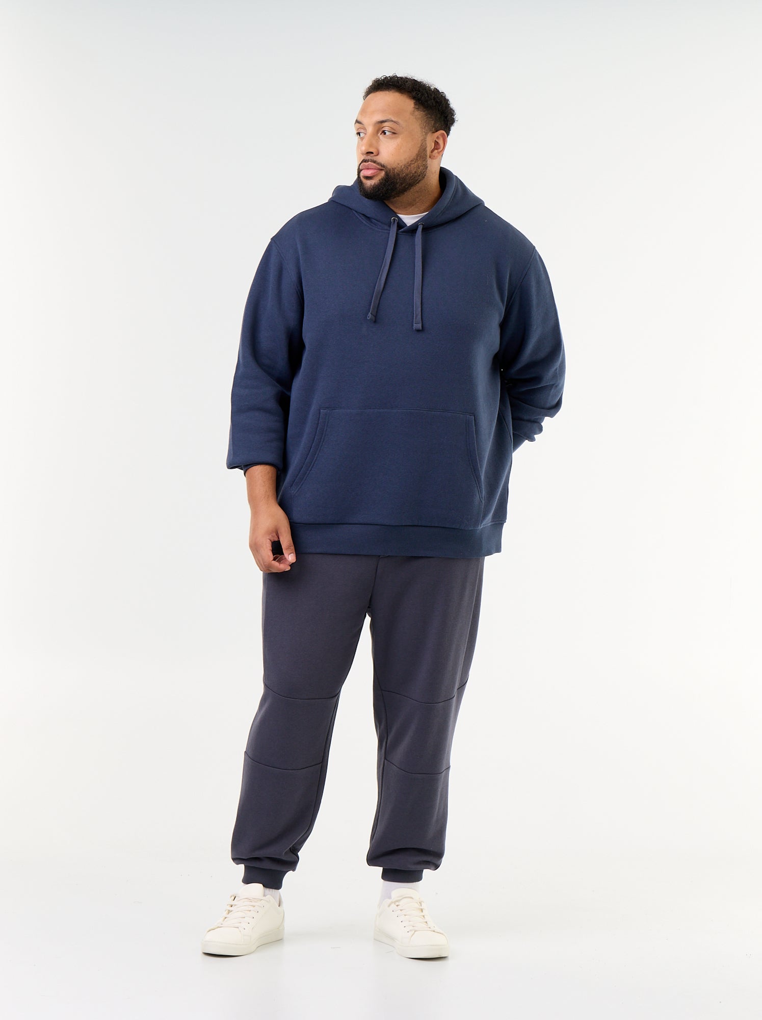 Pantalon de jogging avec bas resserré et poches zippées - Bleu