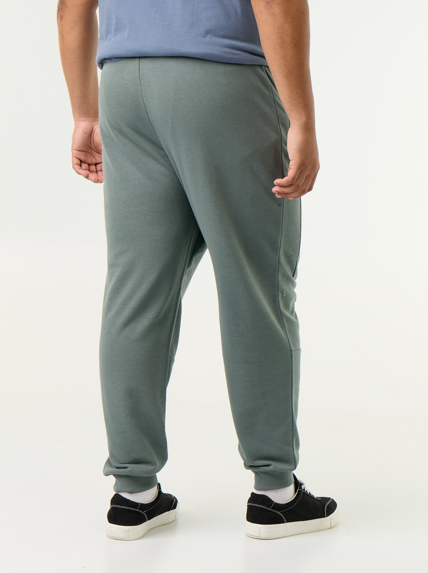 Pantalon de jogging avec bas resserré et poches zippées - Vert