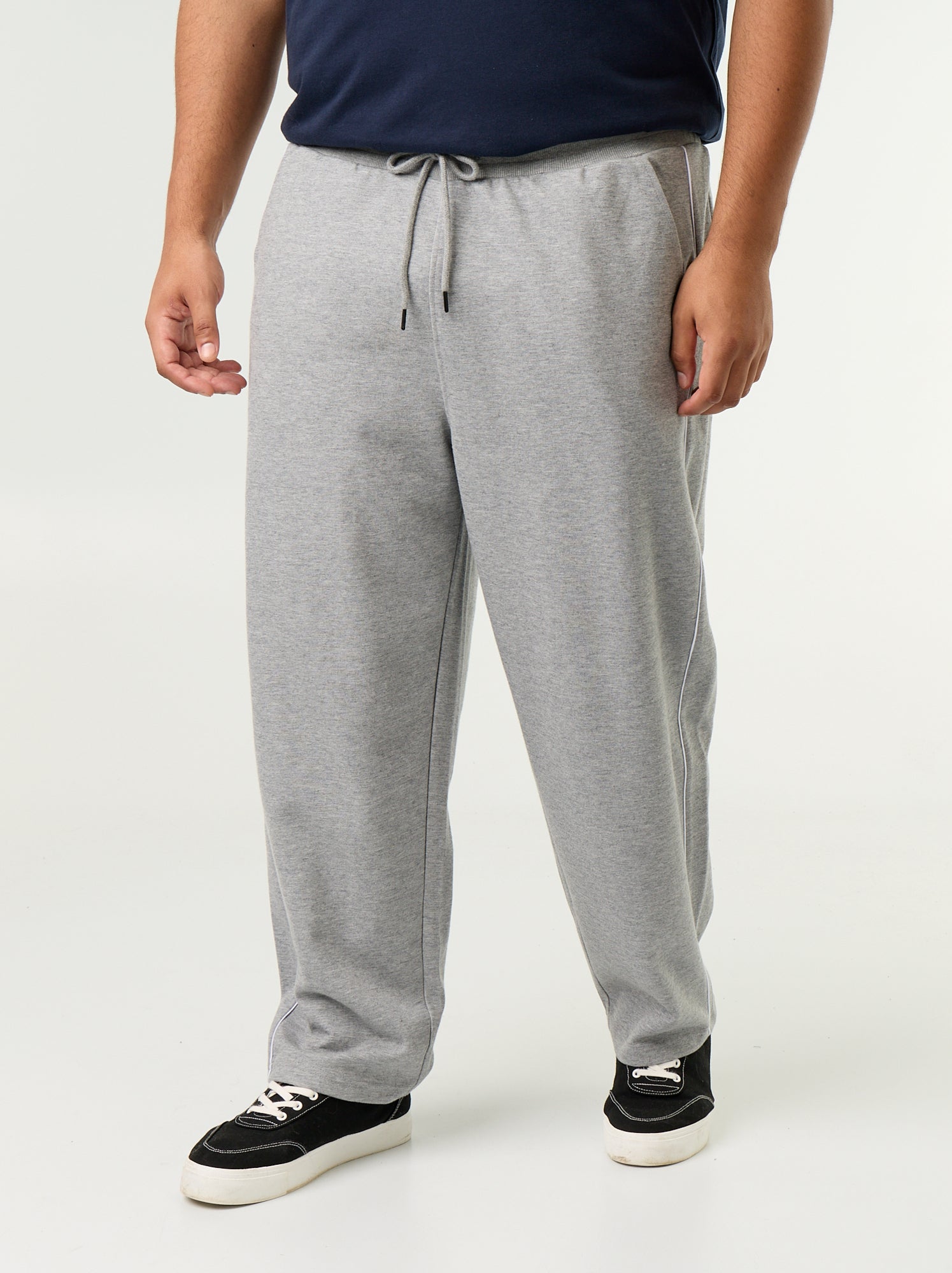Pantalon de jogging avec liserés contrastés - Gris
