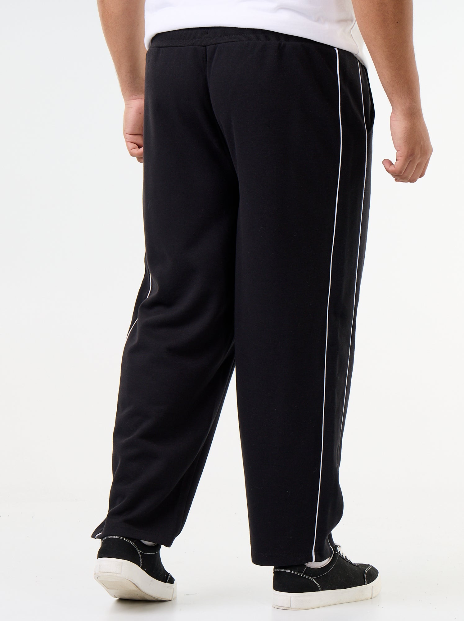 Pantalon de jogging avec liserés contrastés - Noir