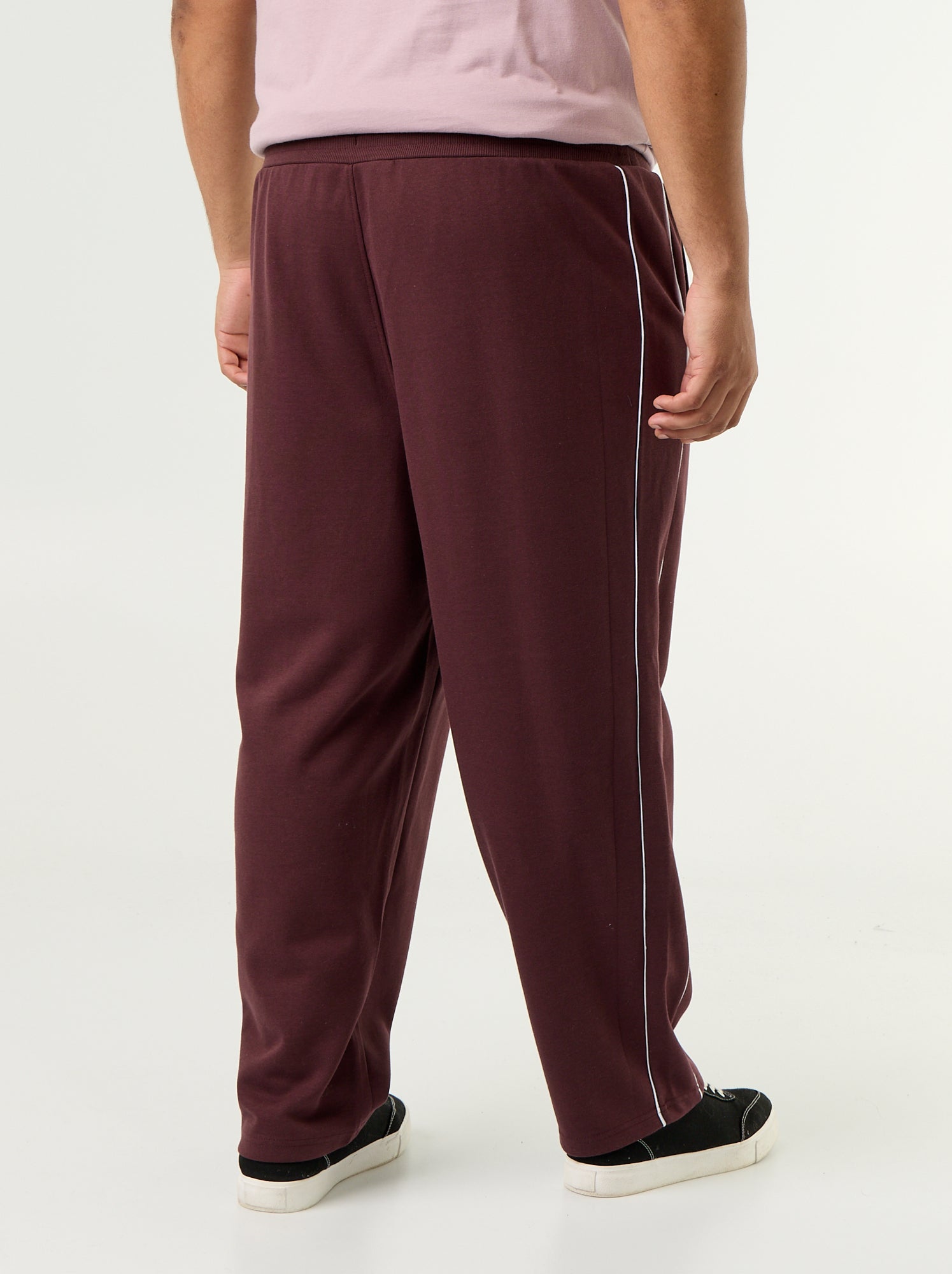 Pantalon de jogging avec liserés contrastés - Violet