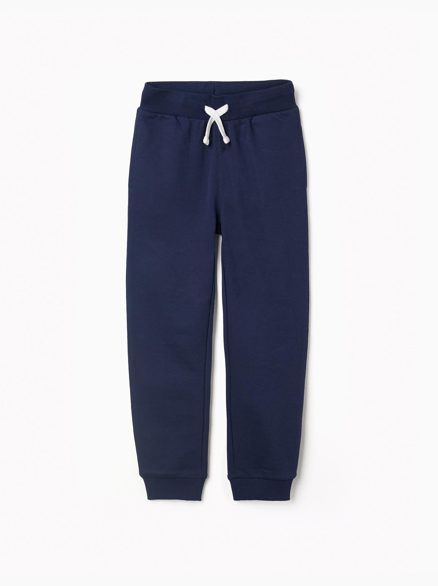 Pantalon de jogging en coton - Bleu foncé