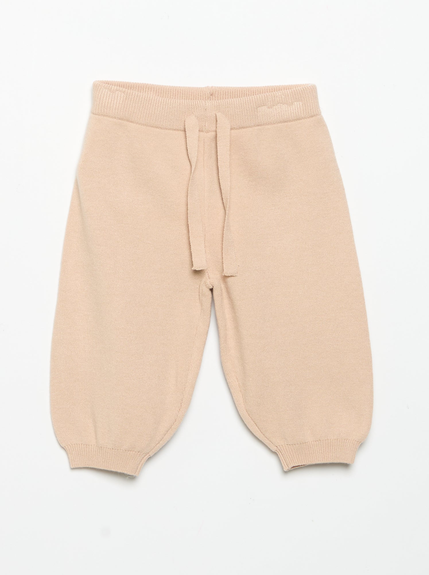 Pantalon de jogging en maille compacte - Beige
