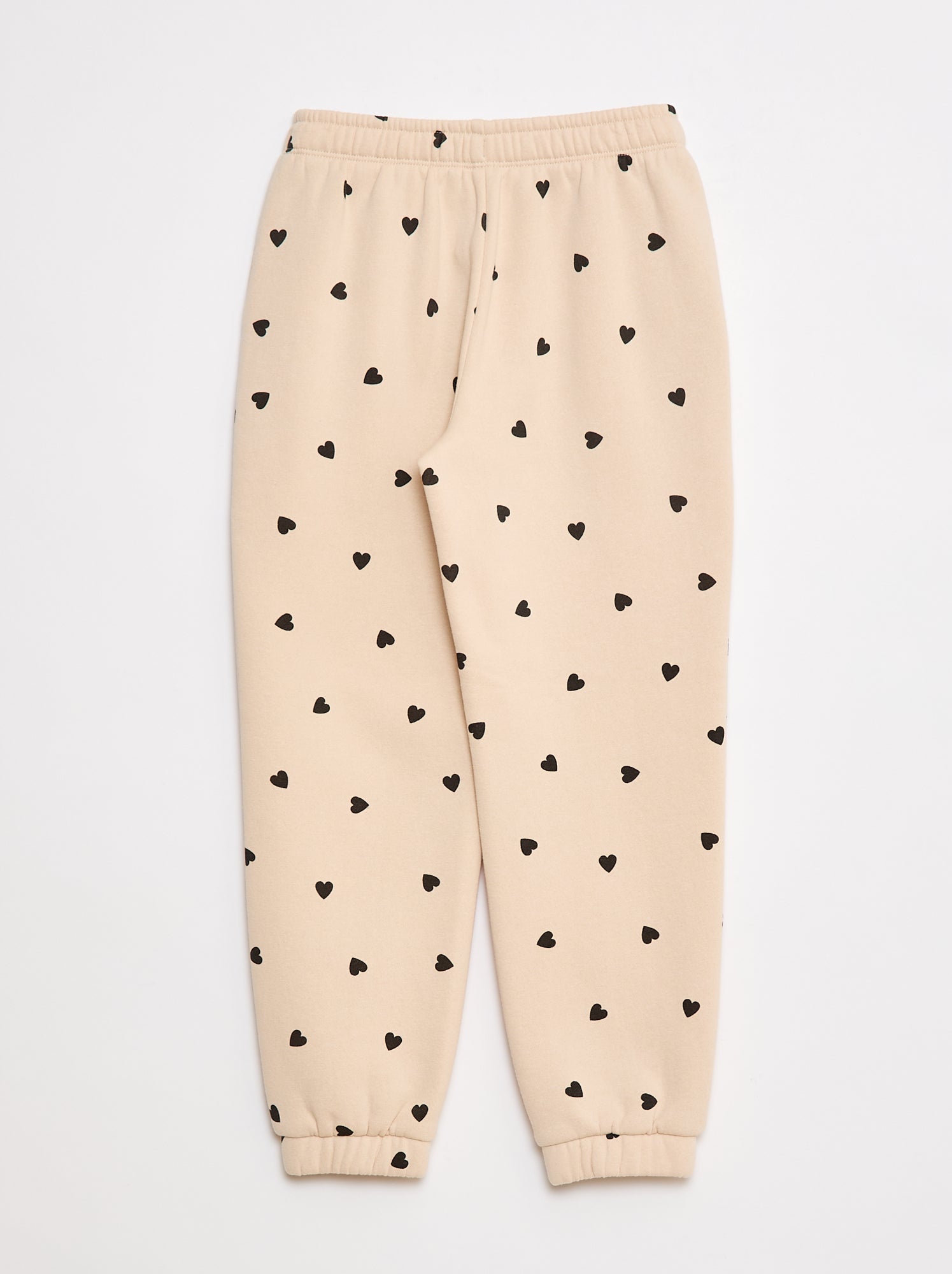 Pantalon de jogging en molleton gratté - Beige (DVS42_2)