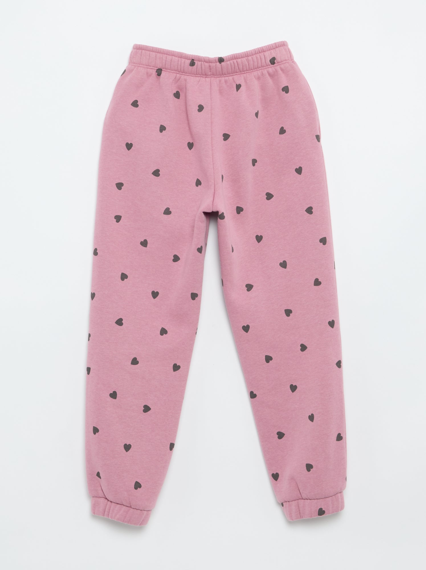 Pantalon de jogging en molleton gratté - Rose