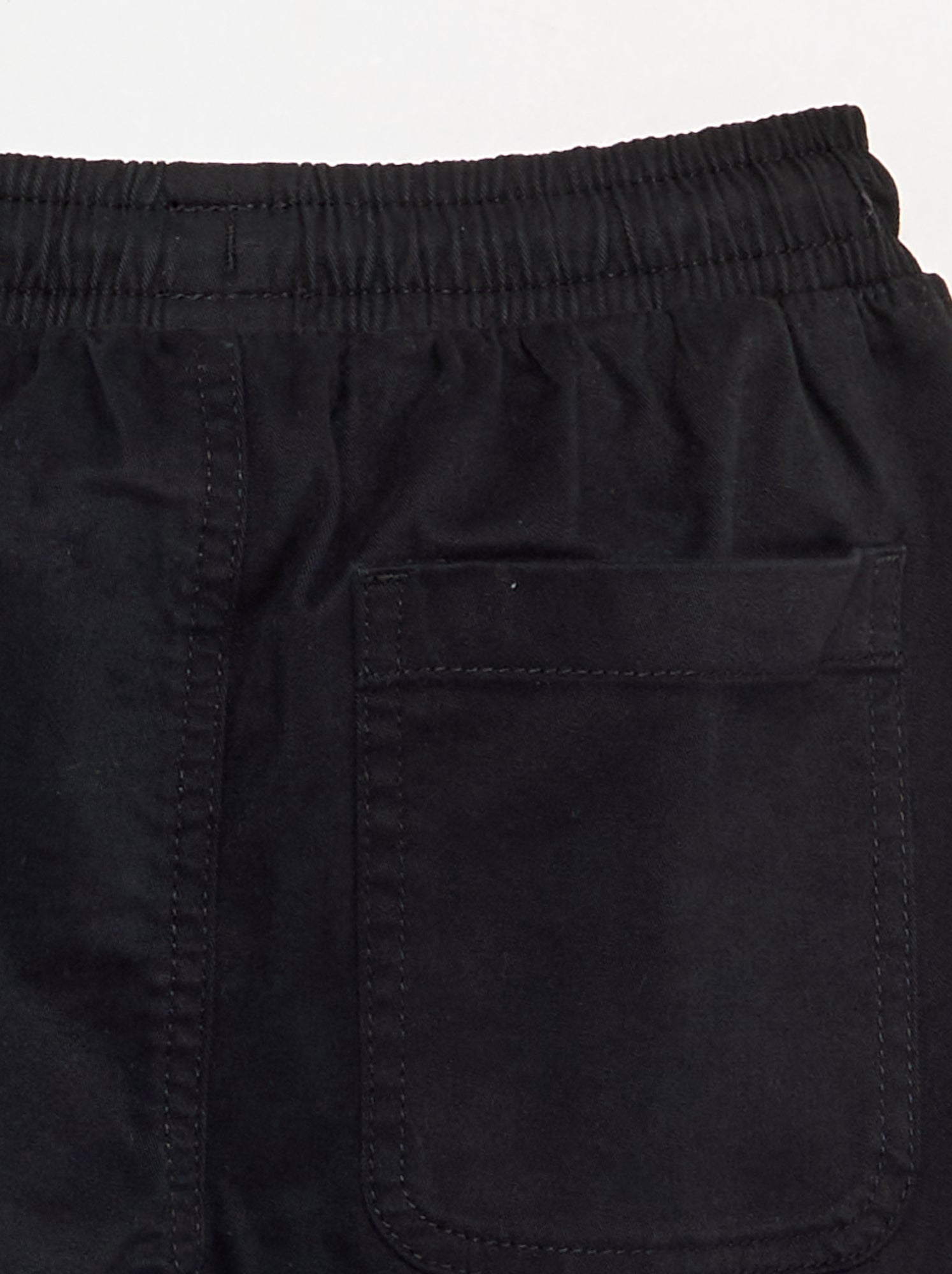 Pantalon de jogging en twill - coupe ajustée - Noir