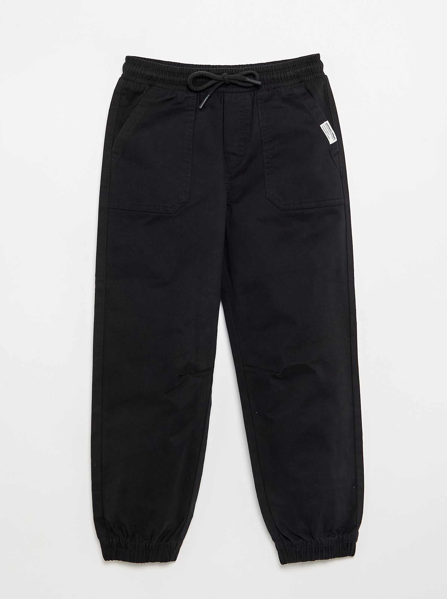 Pantalon de jogging en twill - coupe confortable - Noir