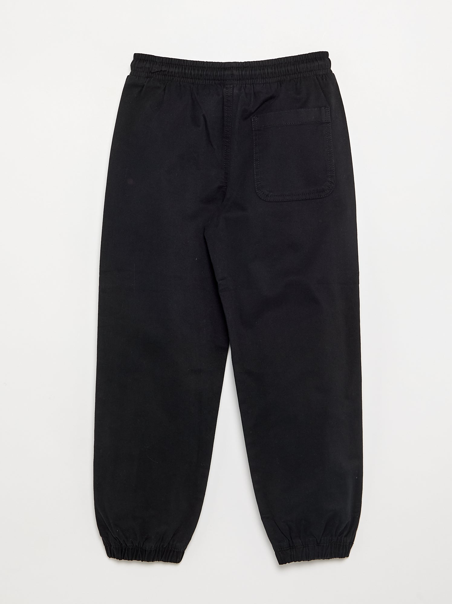 Pantalon de jogging en twill - coupe confortable - Noir