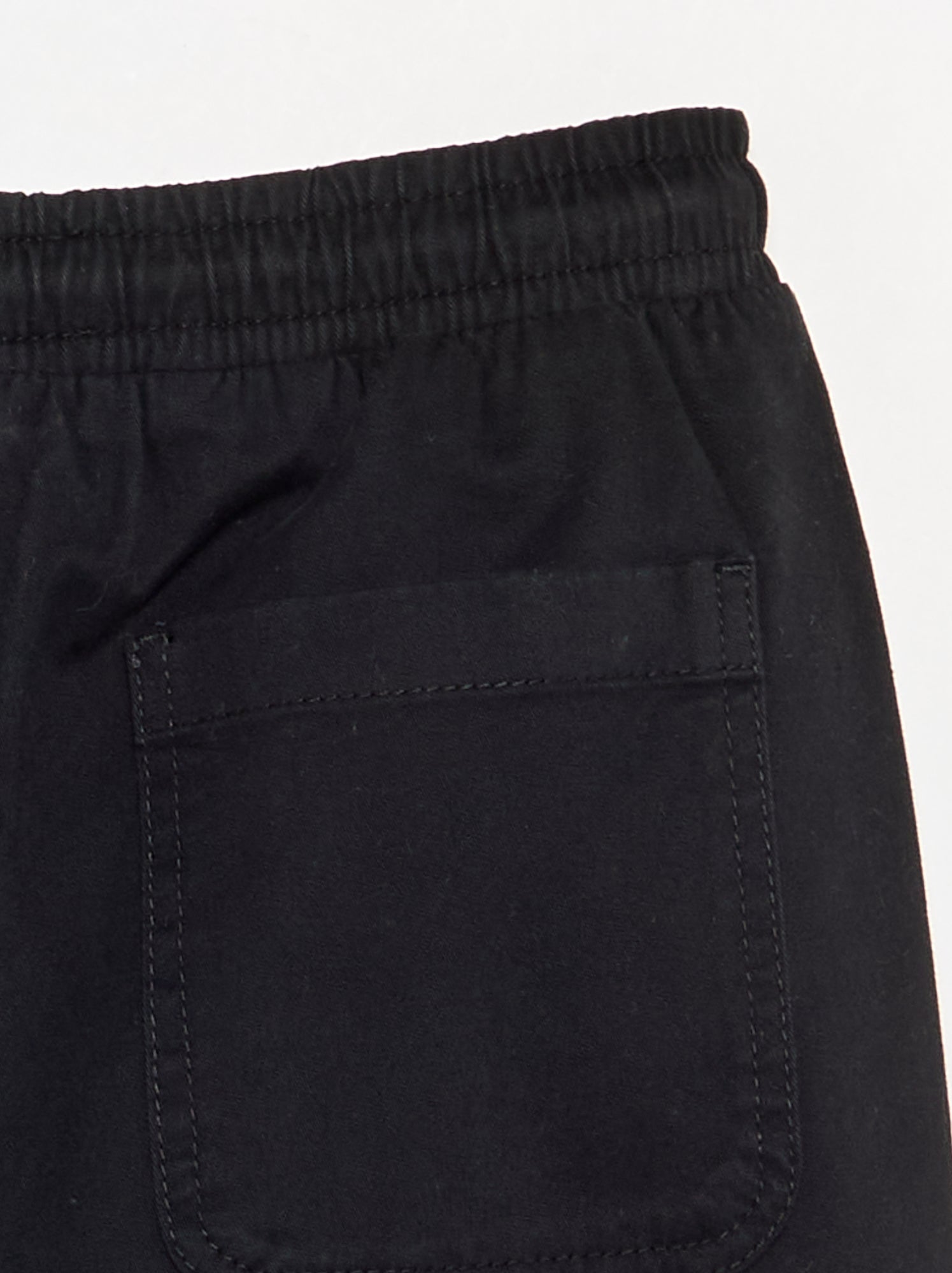 Pantalon de jogging en twill - coupe confortable - Noir