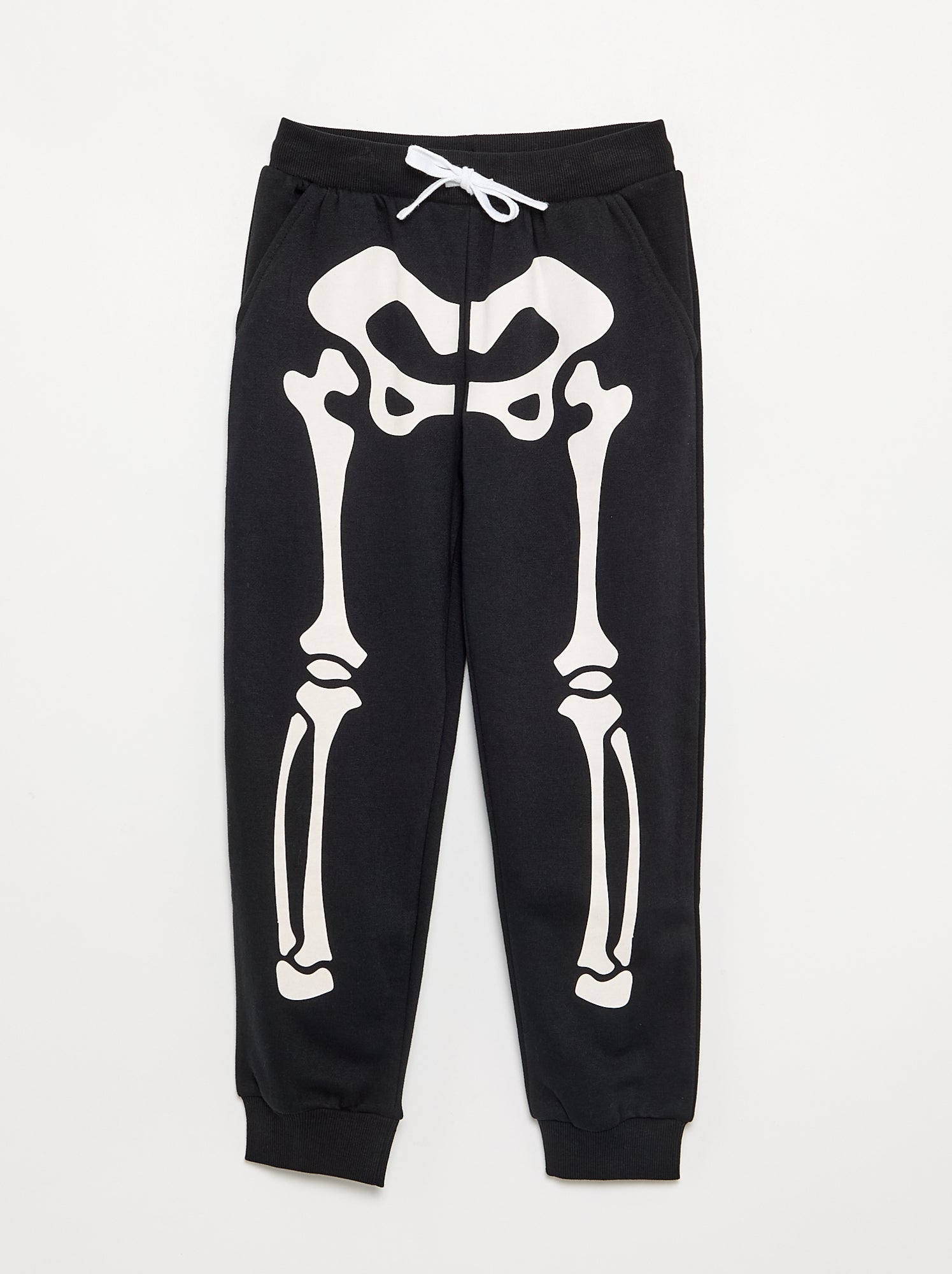Pantalon de jogging 'squelette' - Noir