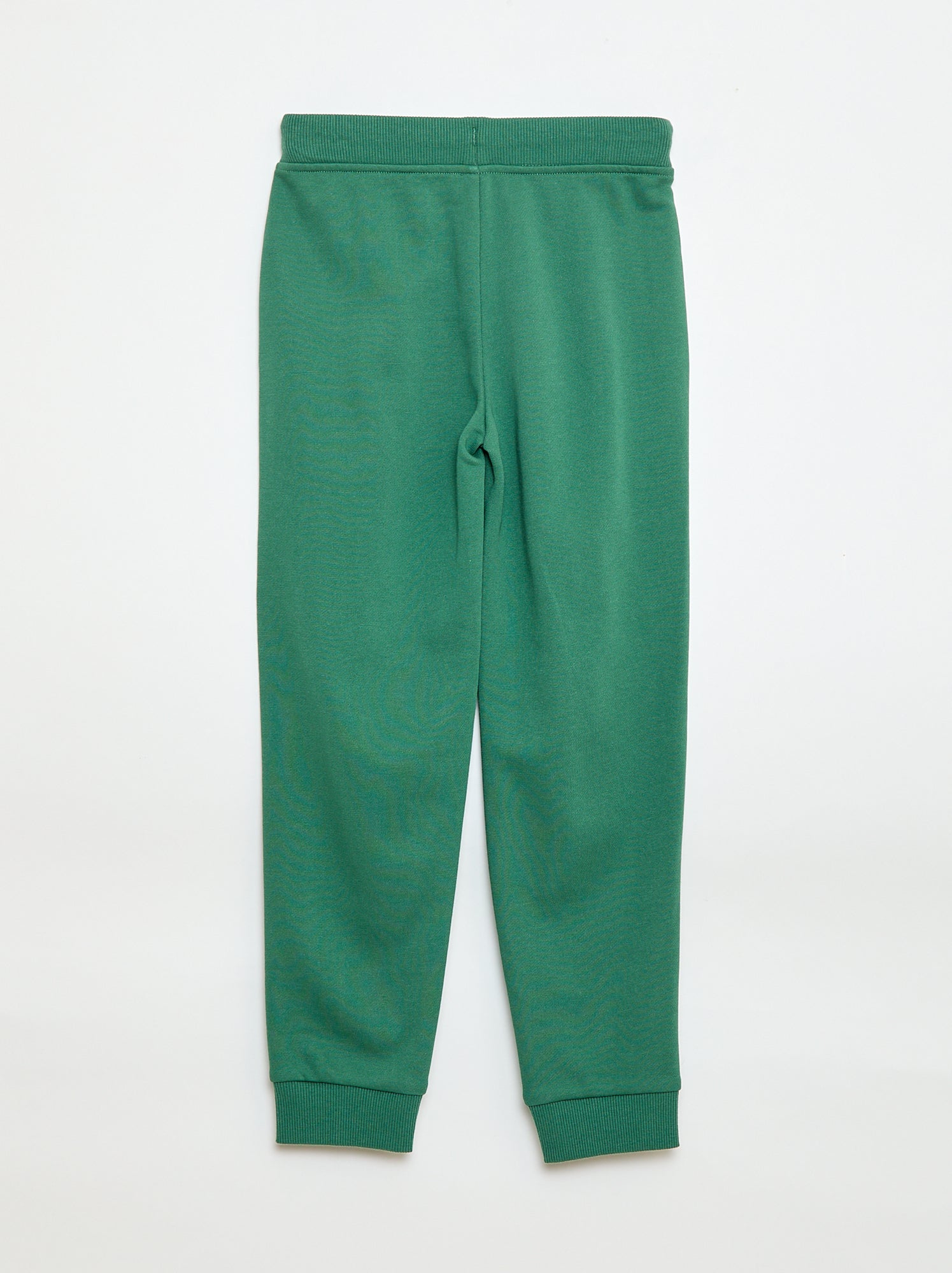 Pantalon de jogging uni avec taille élastiquée - Vert