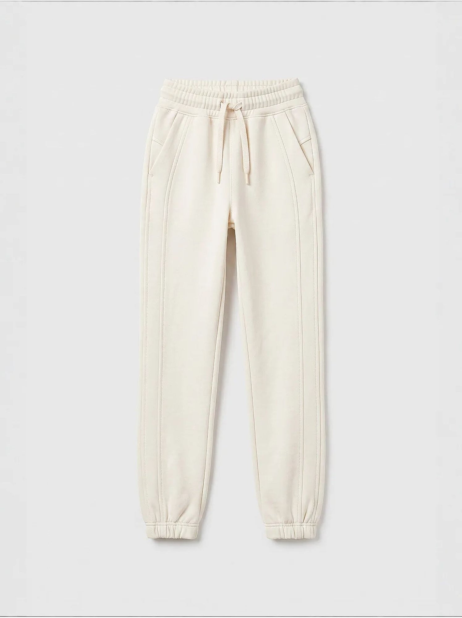 Pantalon de jogging unisexe jeunesse à taille élastique tommy - Crème