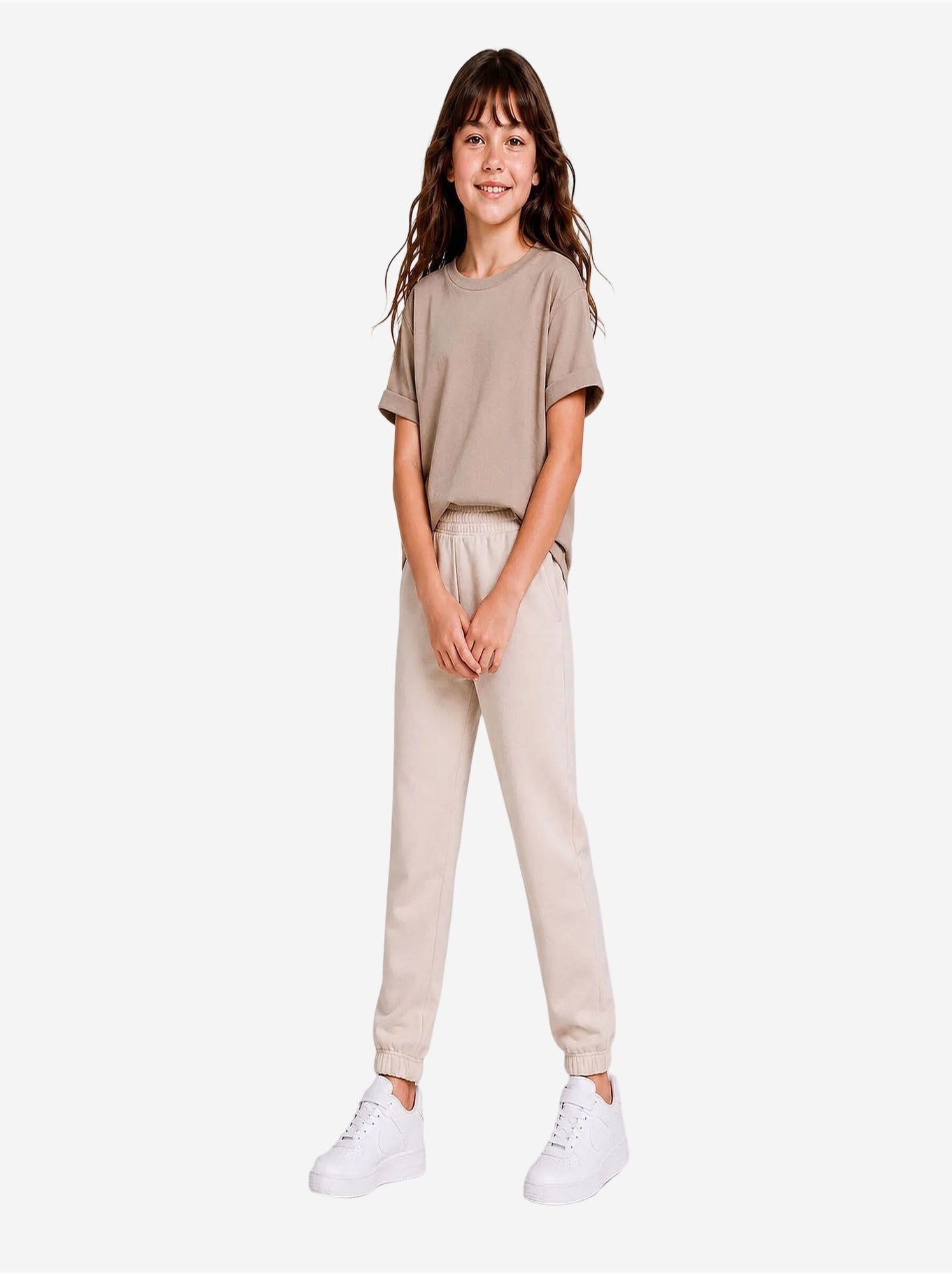 Pantalon de jogging unisexe junior à jambe fuselée tommy - Sable