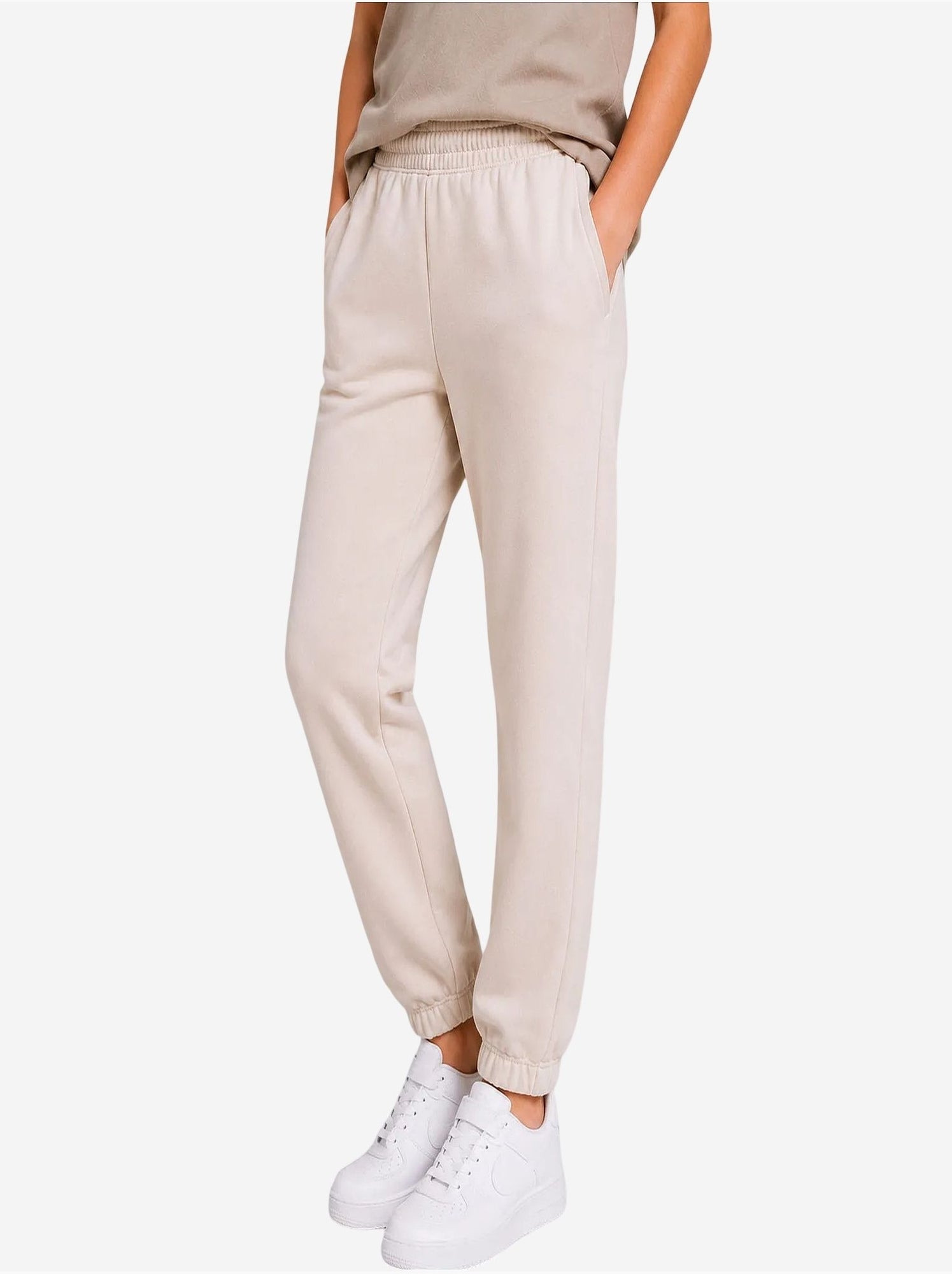 Pantalon de jogging unisexe junior à jambe fuselée tommy - Sable