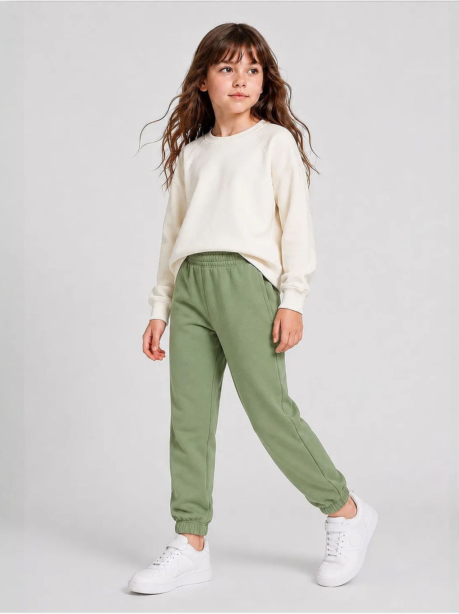 Pantalon de jogging unisexe junior à jambe fuselée tommy - Vert menthe