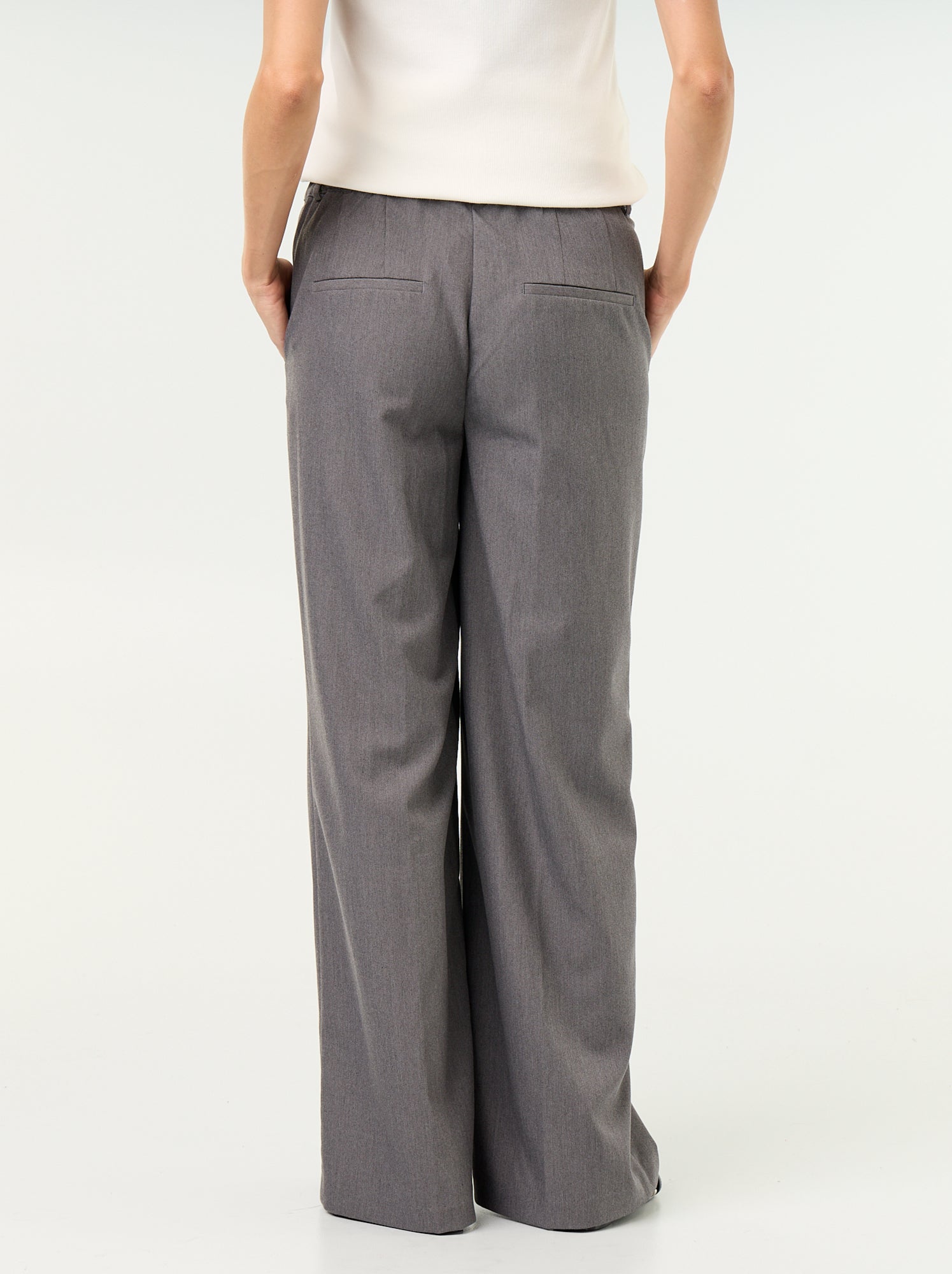 Pantalon de maternité à pinces - Gris