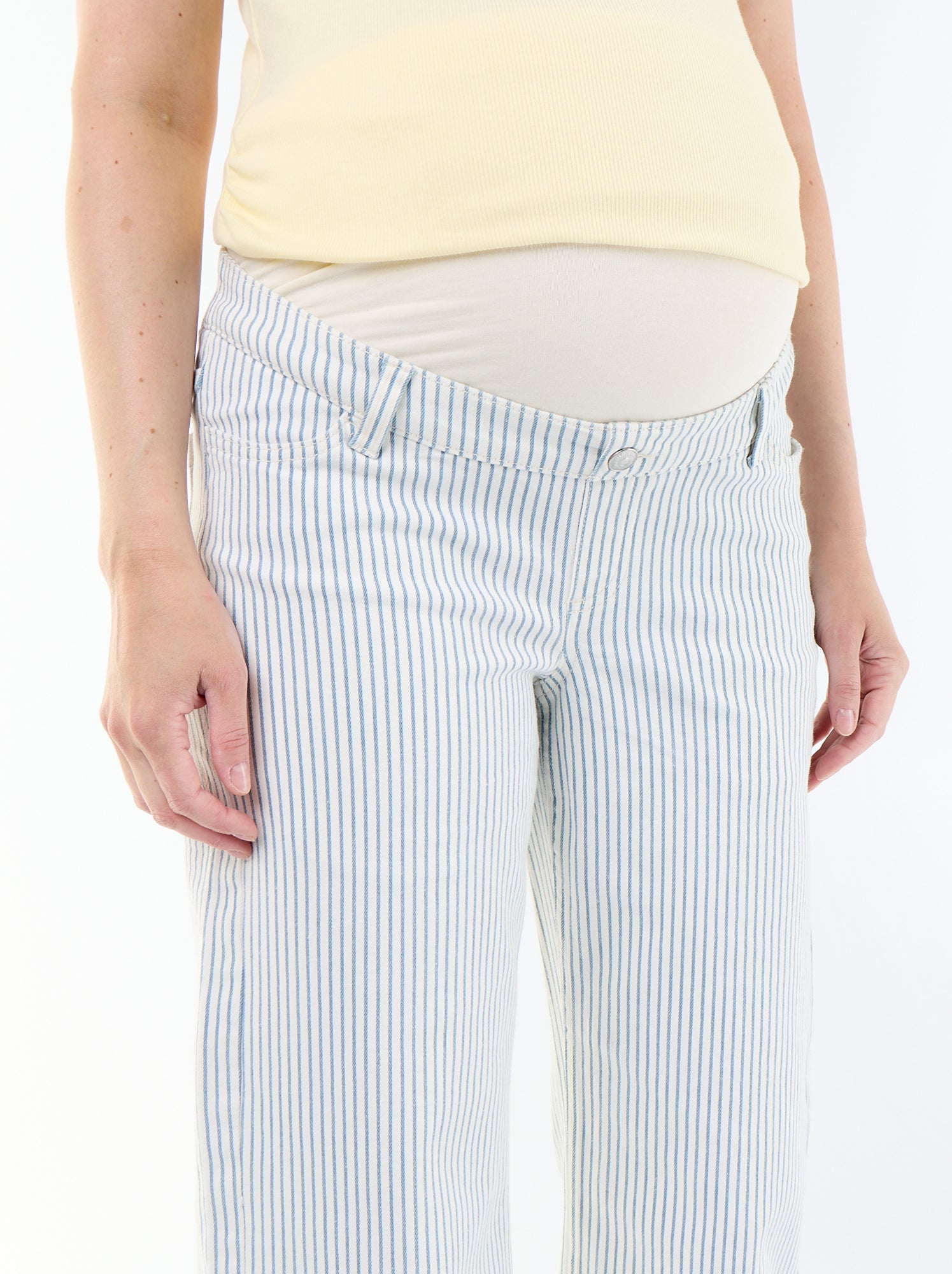 Pantalon de maternité wide leg - Beige (ETX66_9)