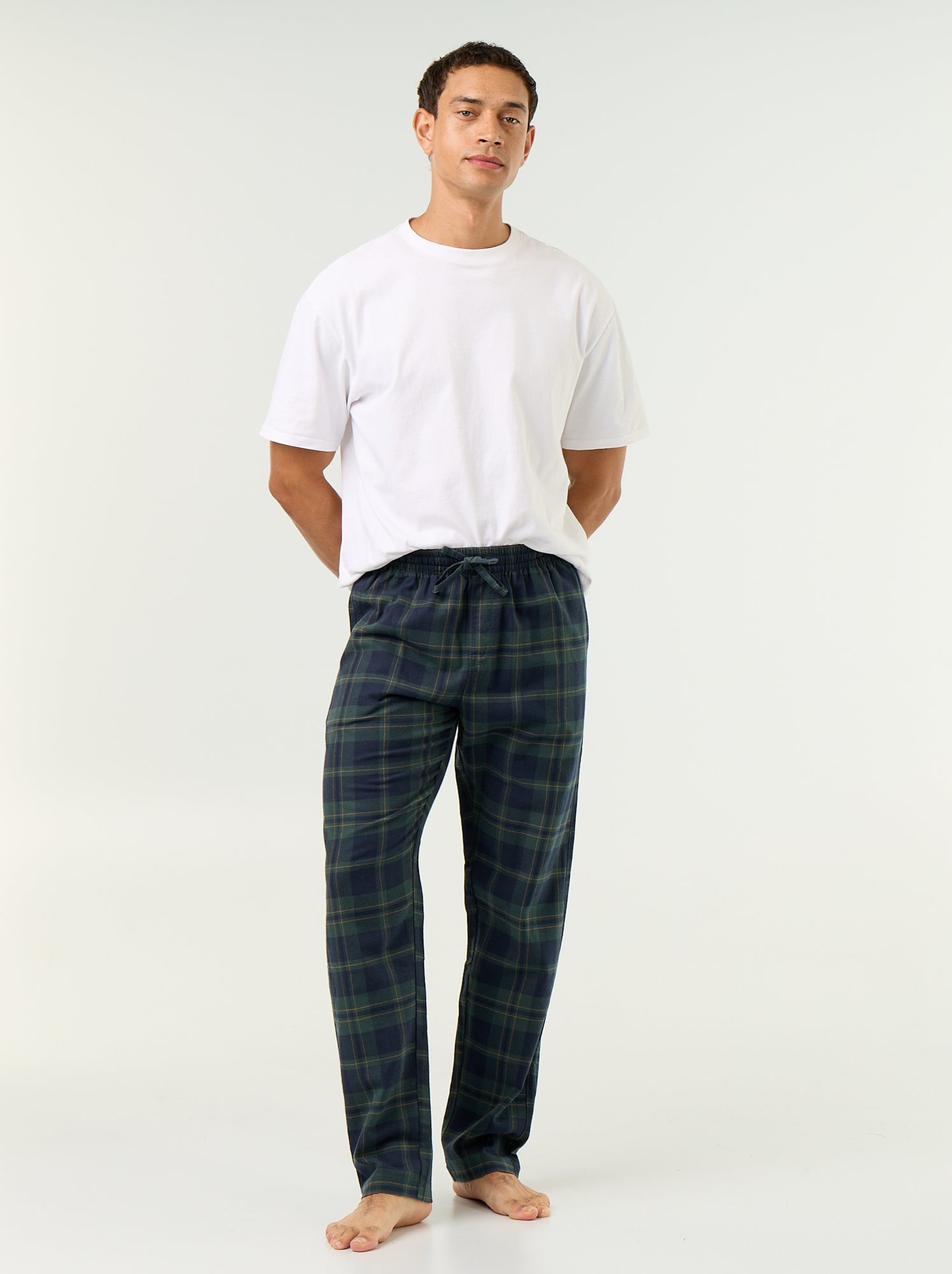 Pantalon de pyjama avec 2 poches - Vert