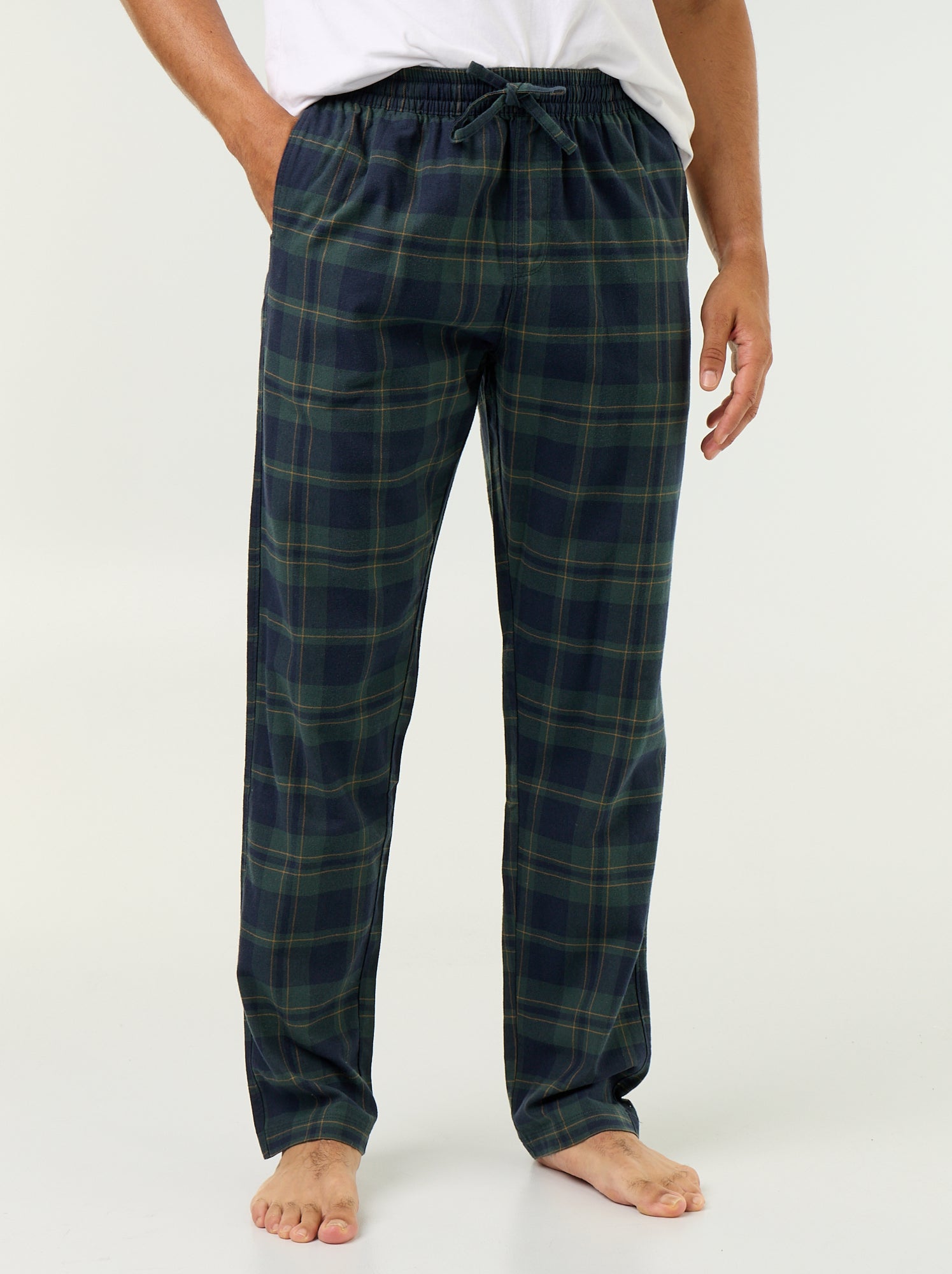 Pantalon de pyjama avec 2 poches - Vert