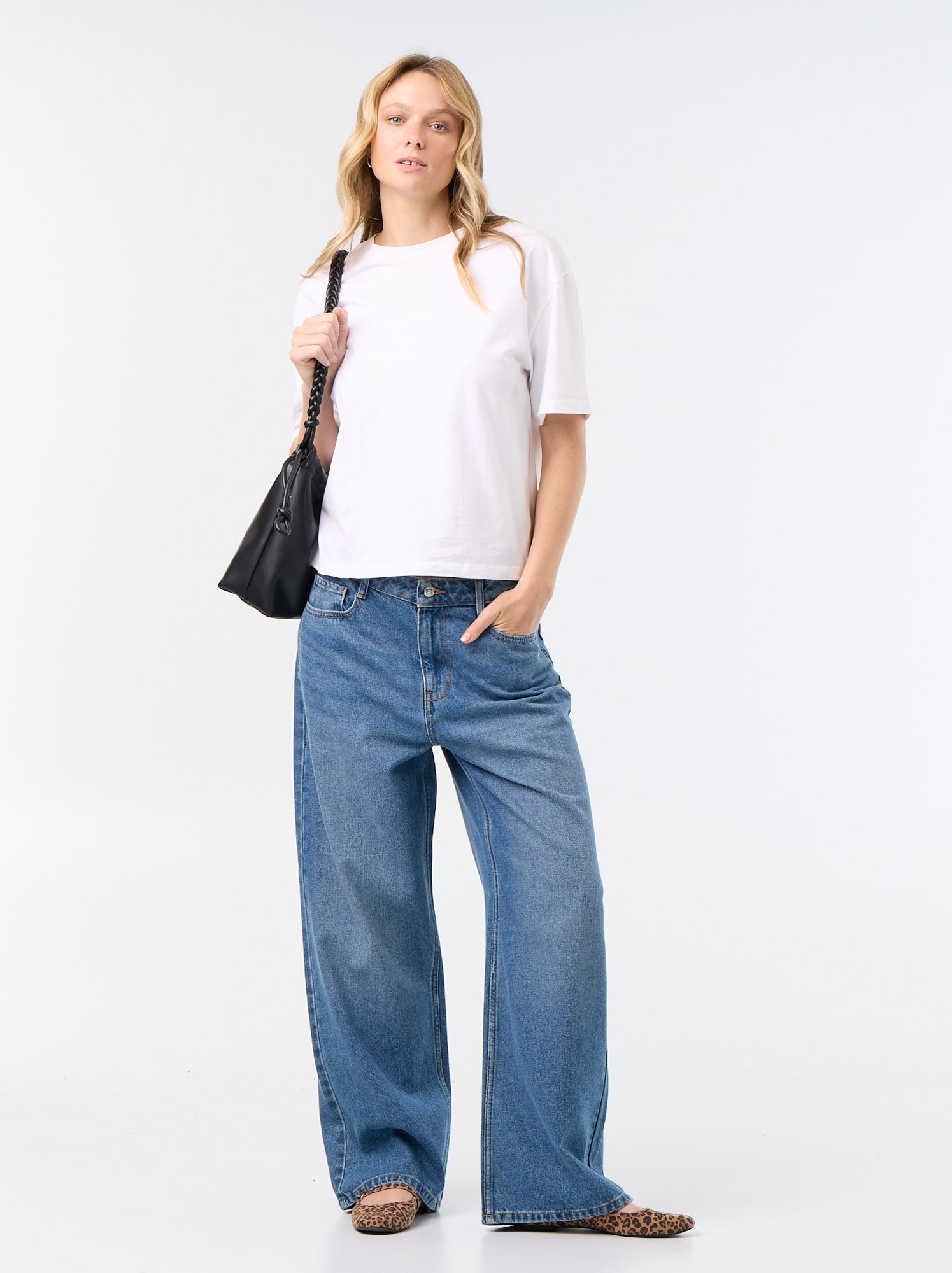 Pantalon denim baggy - Bleu (FXC69_1)