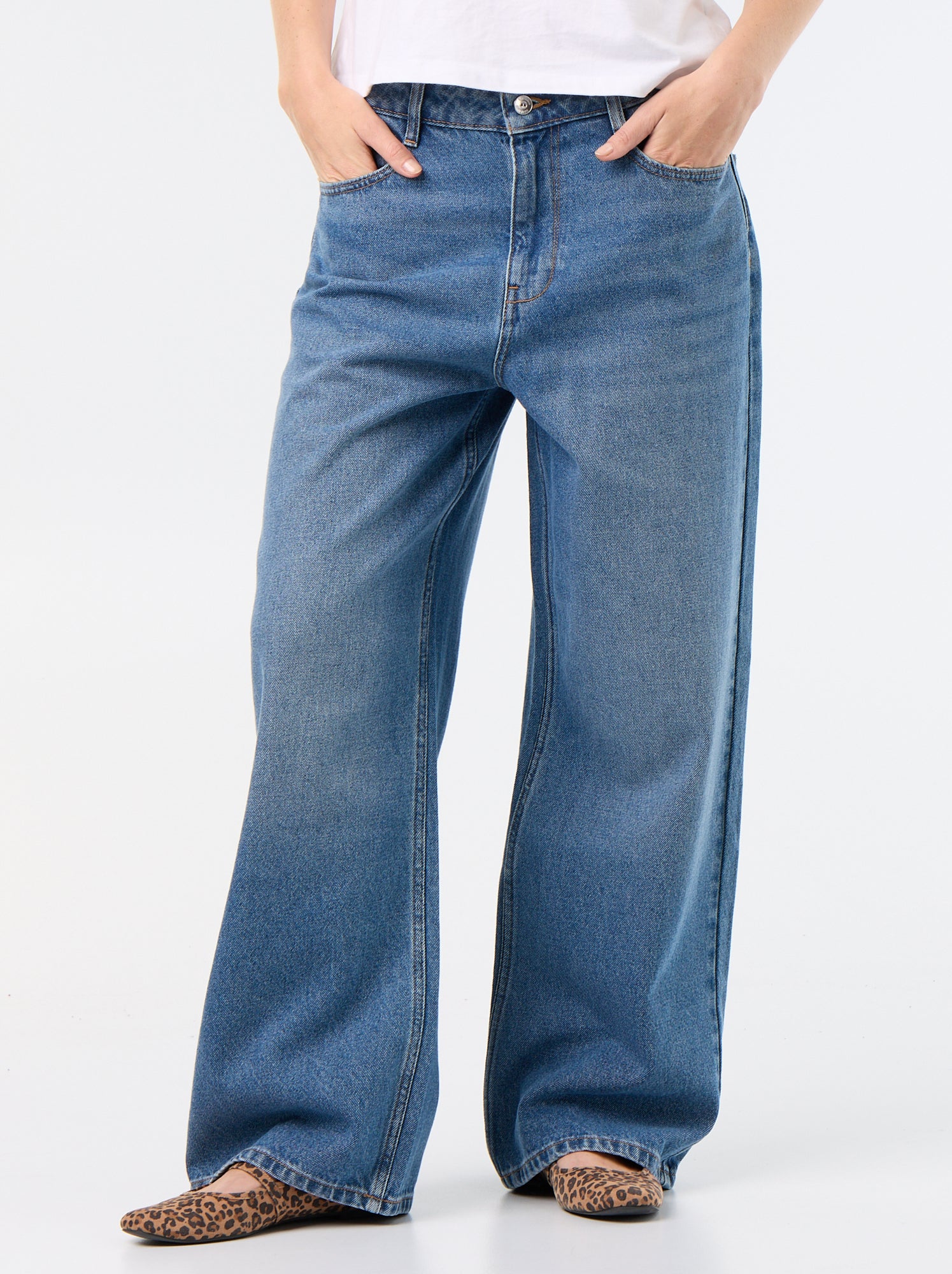Pantalon denim baggy - Bleu (FXC69_1)