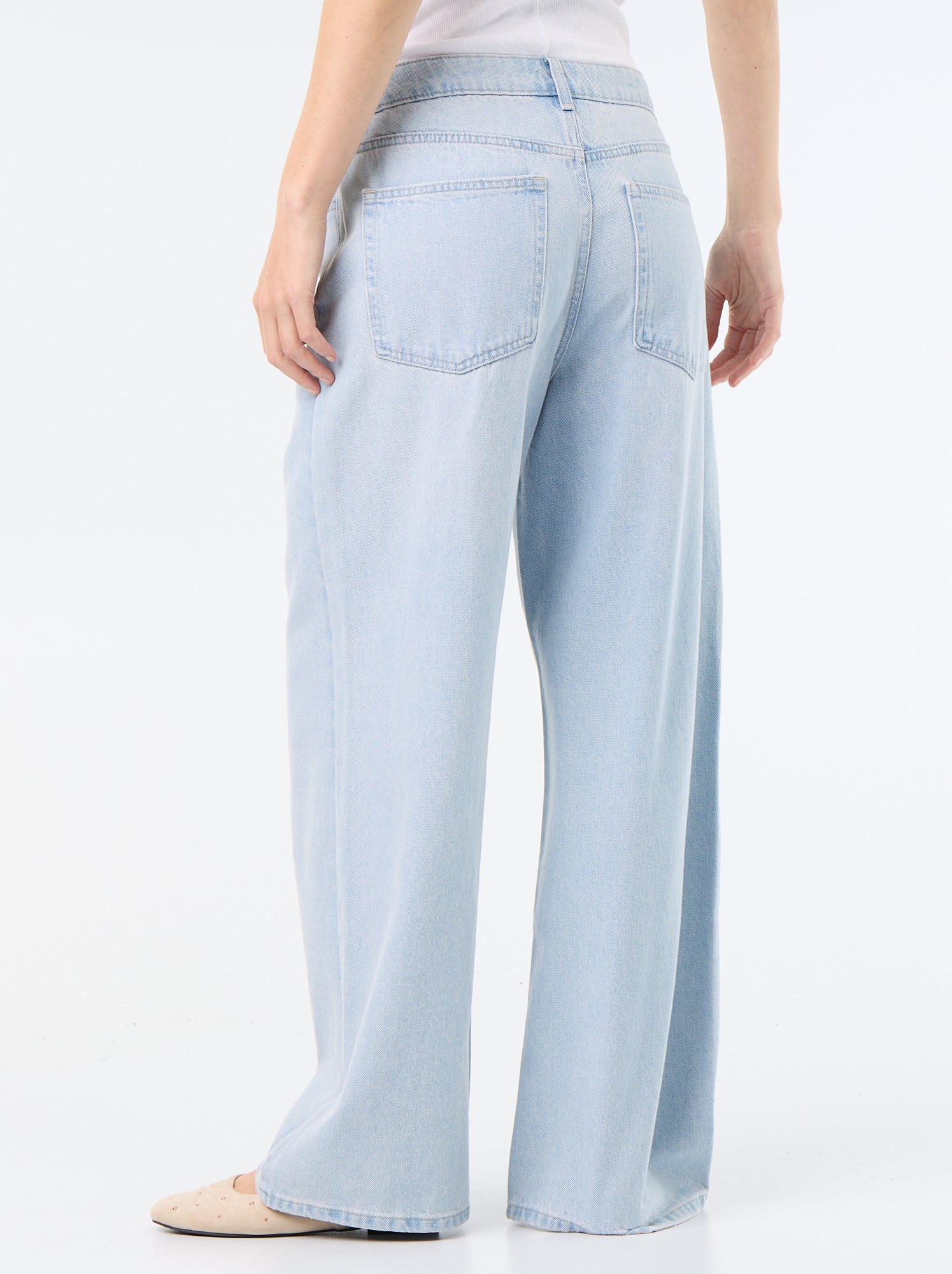 Pantalon denim baggy - Bleu (FXC69_3)