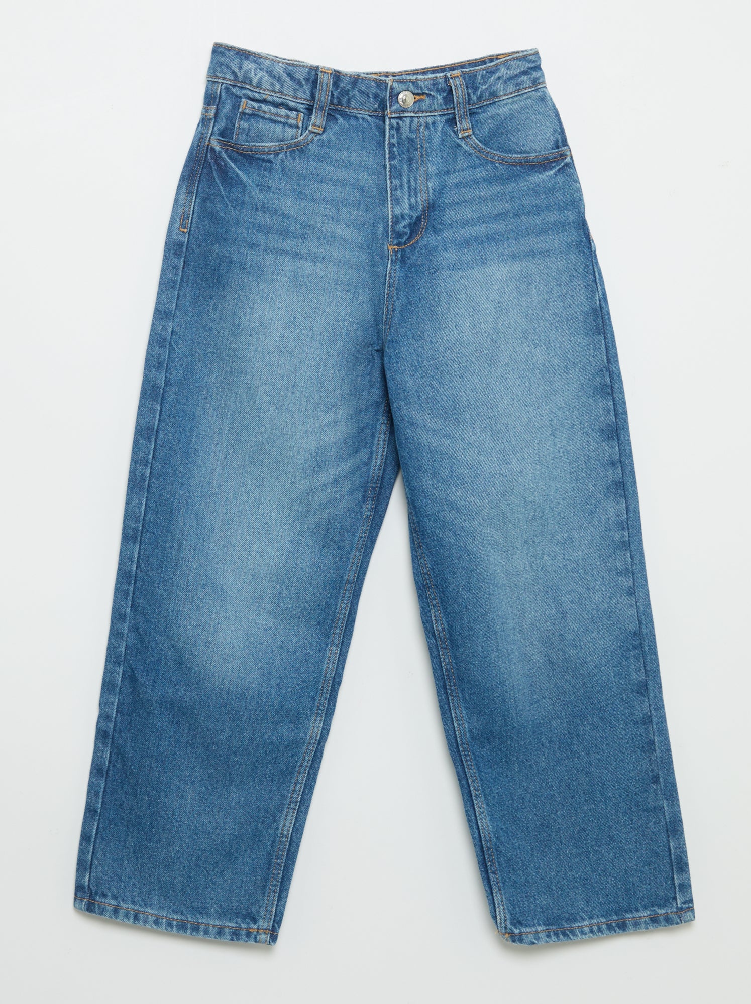 Pantalon denim coupe baggy - Bleu (FXC04_1)