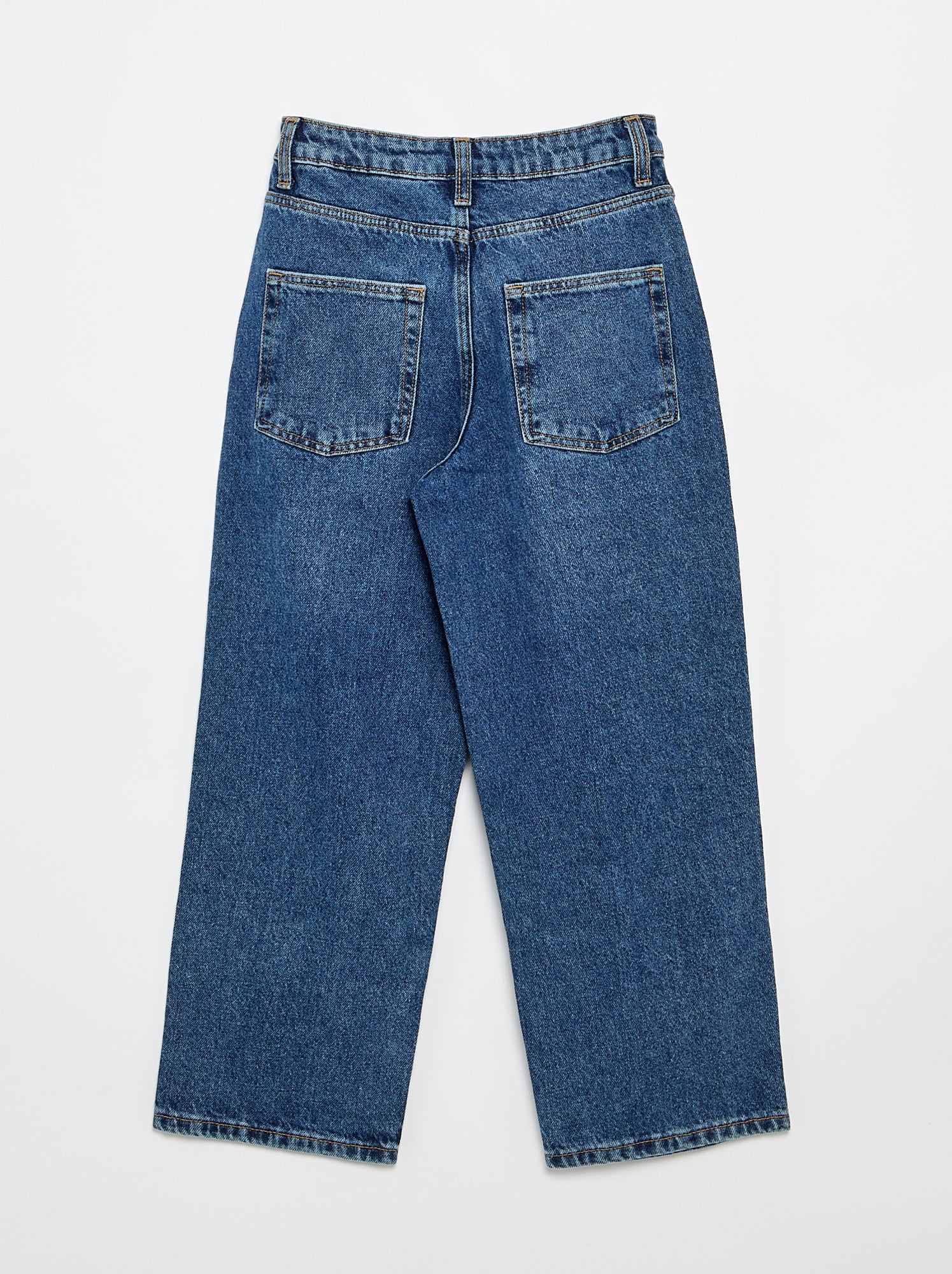 Pantalon denim coupe baggy - Bleu (FXC04_3)