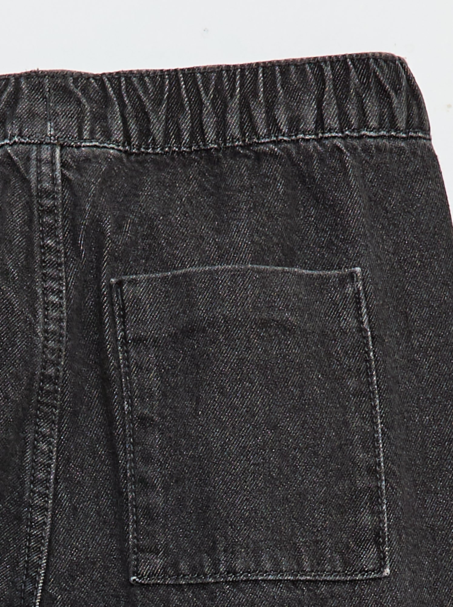 Pantalon denim coupe jogger - Gris