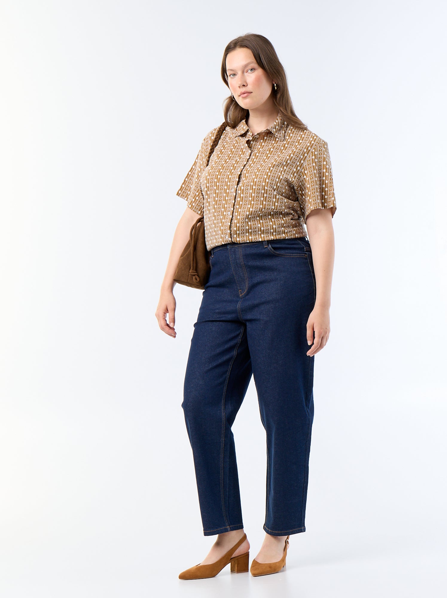 Pantalon denim coupe straight - Bleu (FXG72_2)