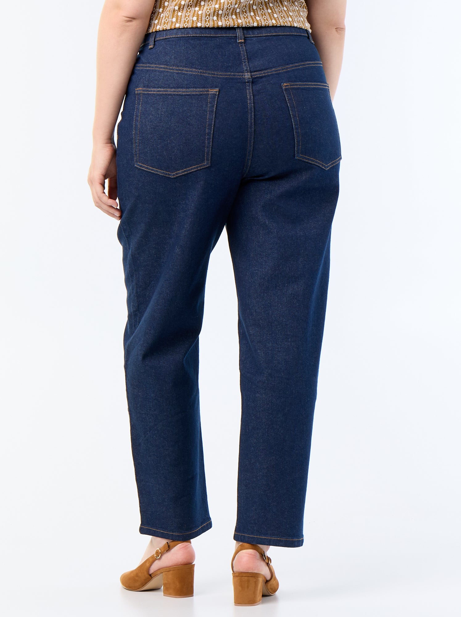 Pantalon denim coupe straight - Bleu (FXG72_2)
