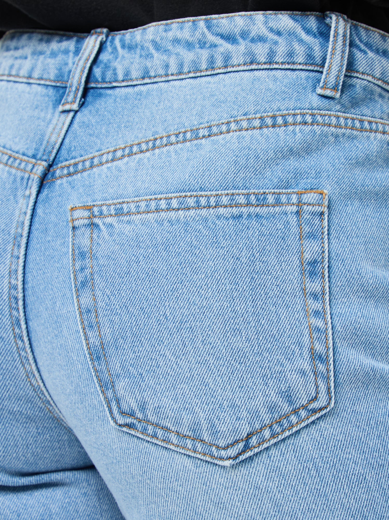 Pantalon denim regular en coton - L34 - Bleu (EPX38_1)