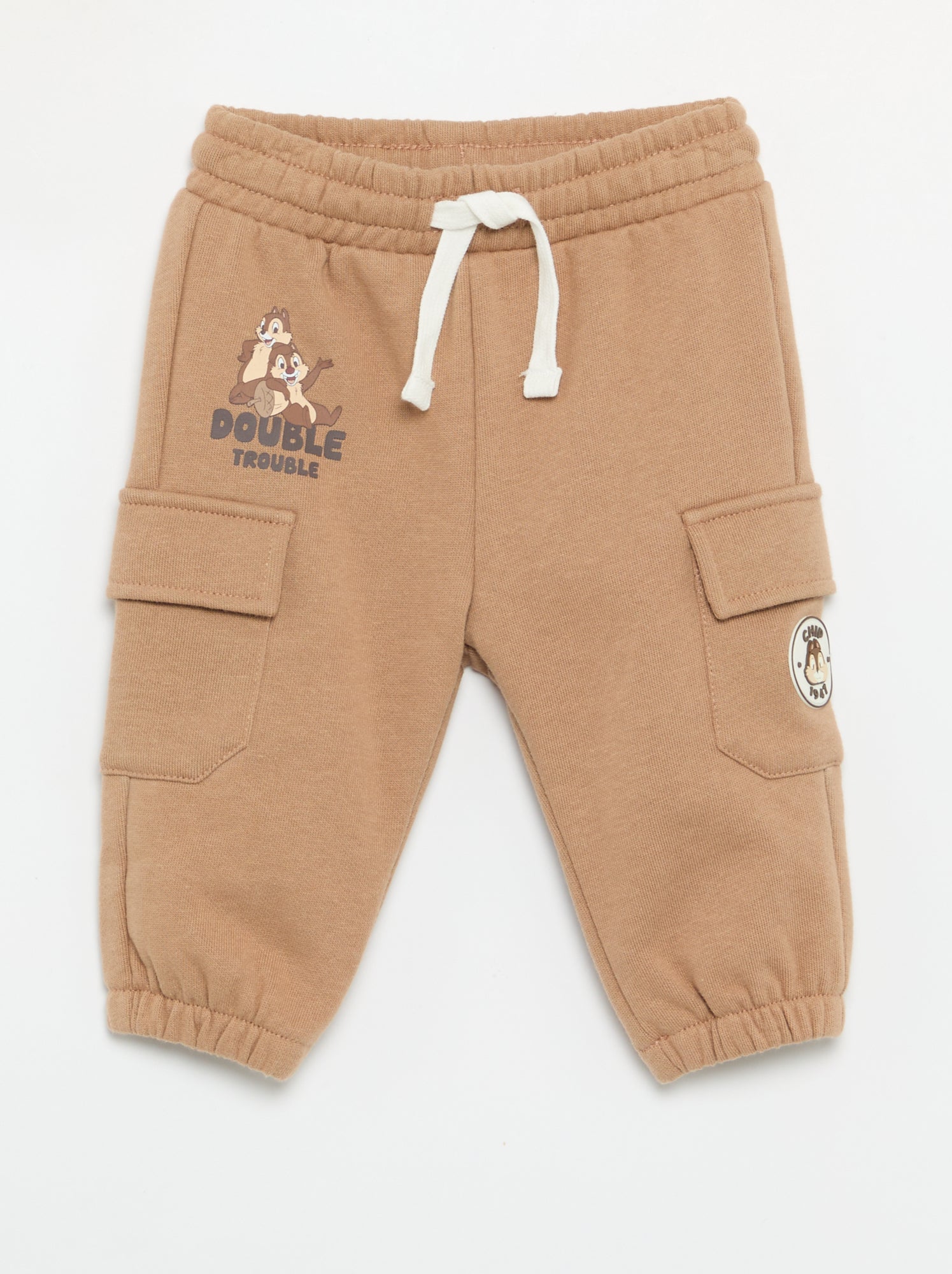 Pantalon 'Disney' avec poches cargo - Beige
