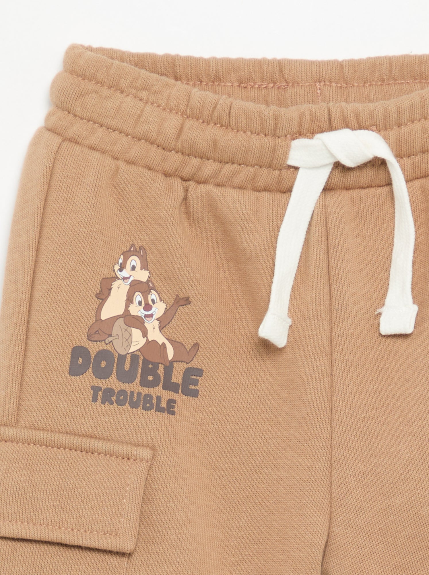 Pantalon 'Disney' avec poches cargo - Beige