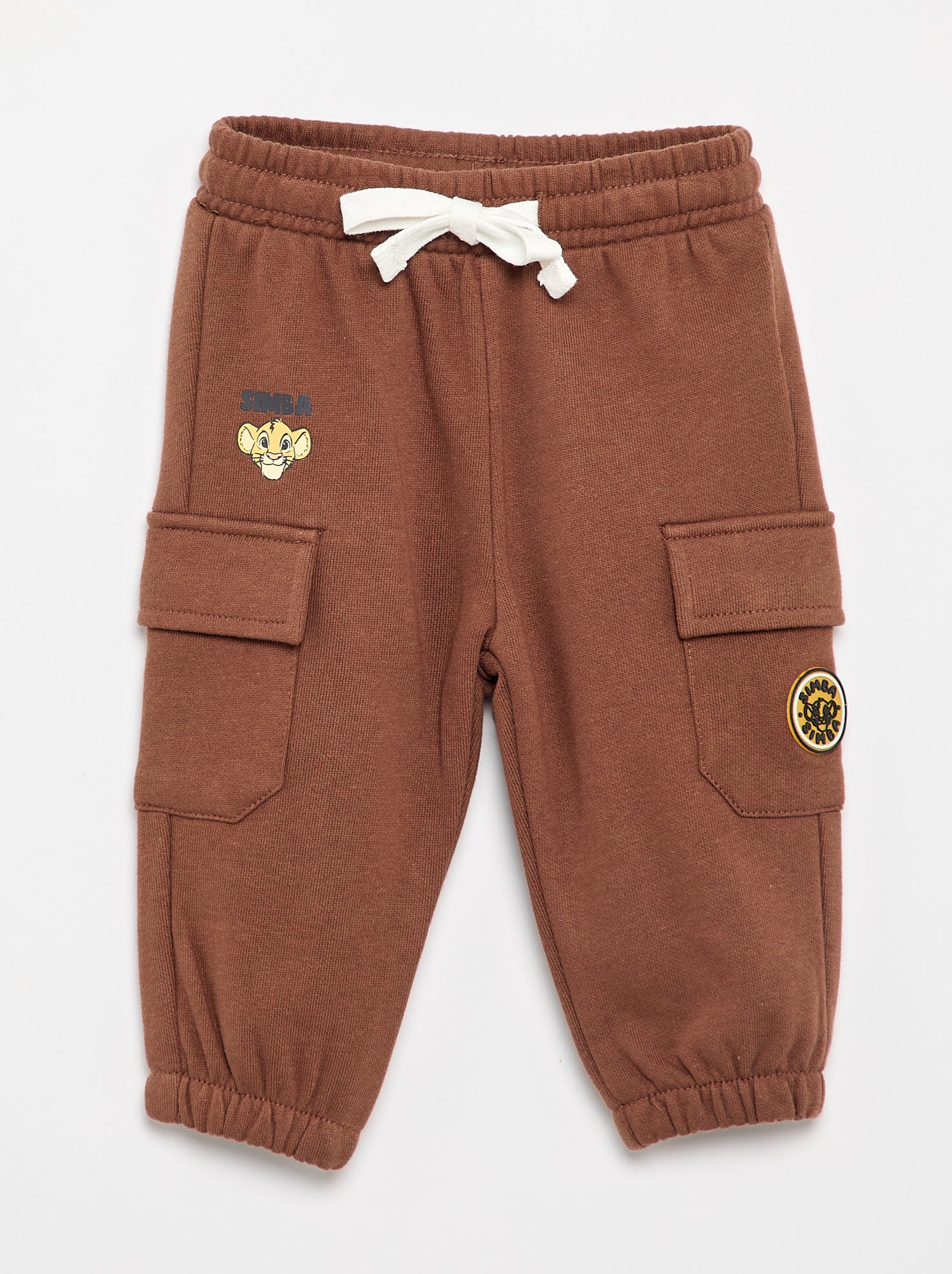 Pantalon 'Disney' avec poches cargo - Marron