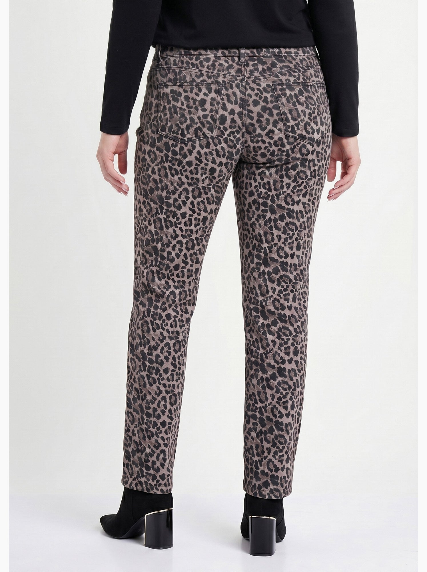 Pantalon droit 5 poches coton stretch - afibel - Multicolore