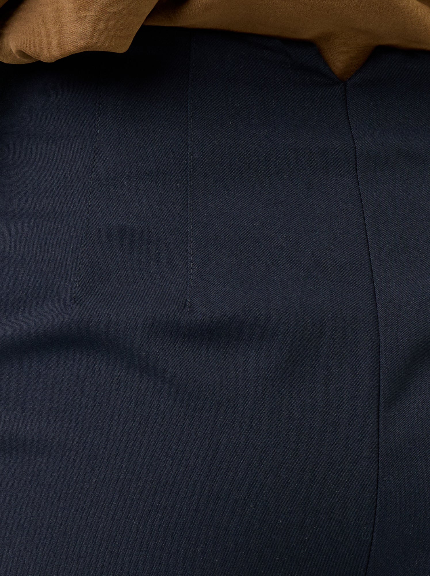 Pantalon droit à taille haute - Bleu