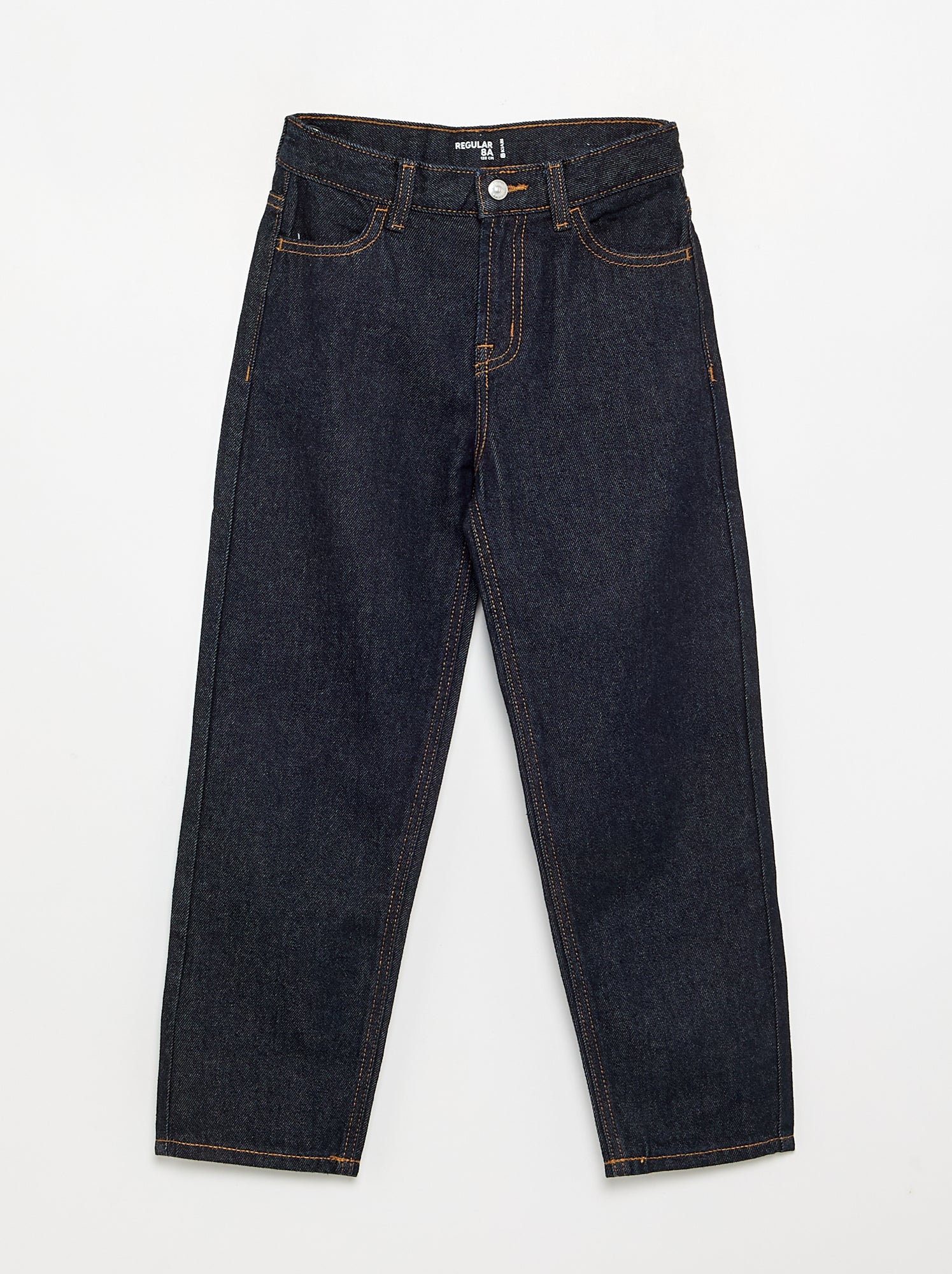 Pantalon droit en denim - Bleu