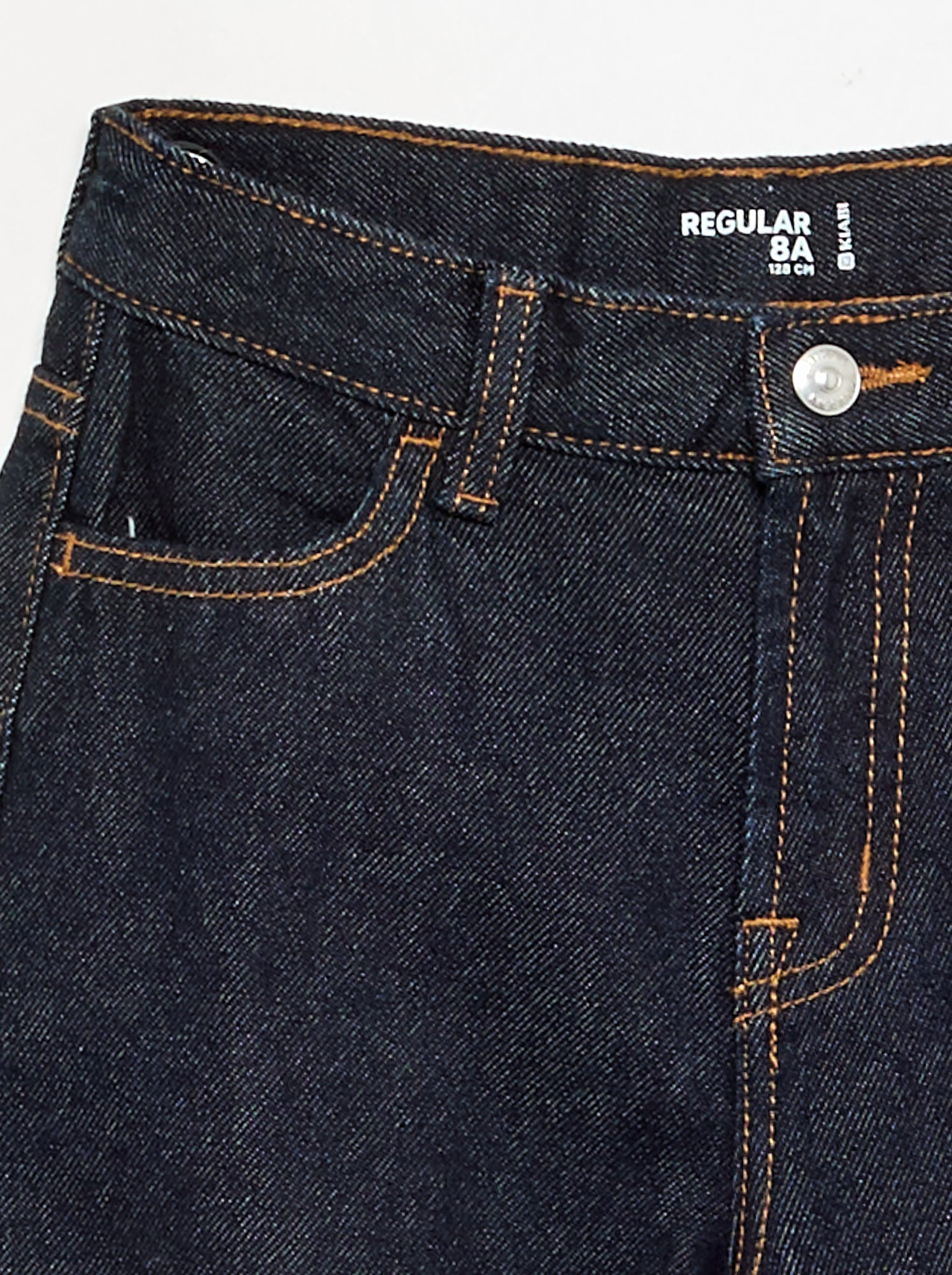 Pantalon droit en denim - Bleu