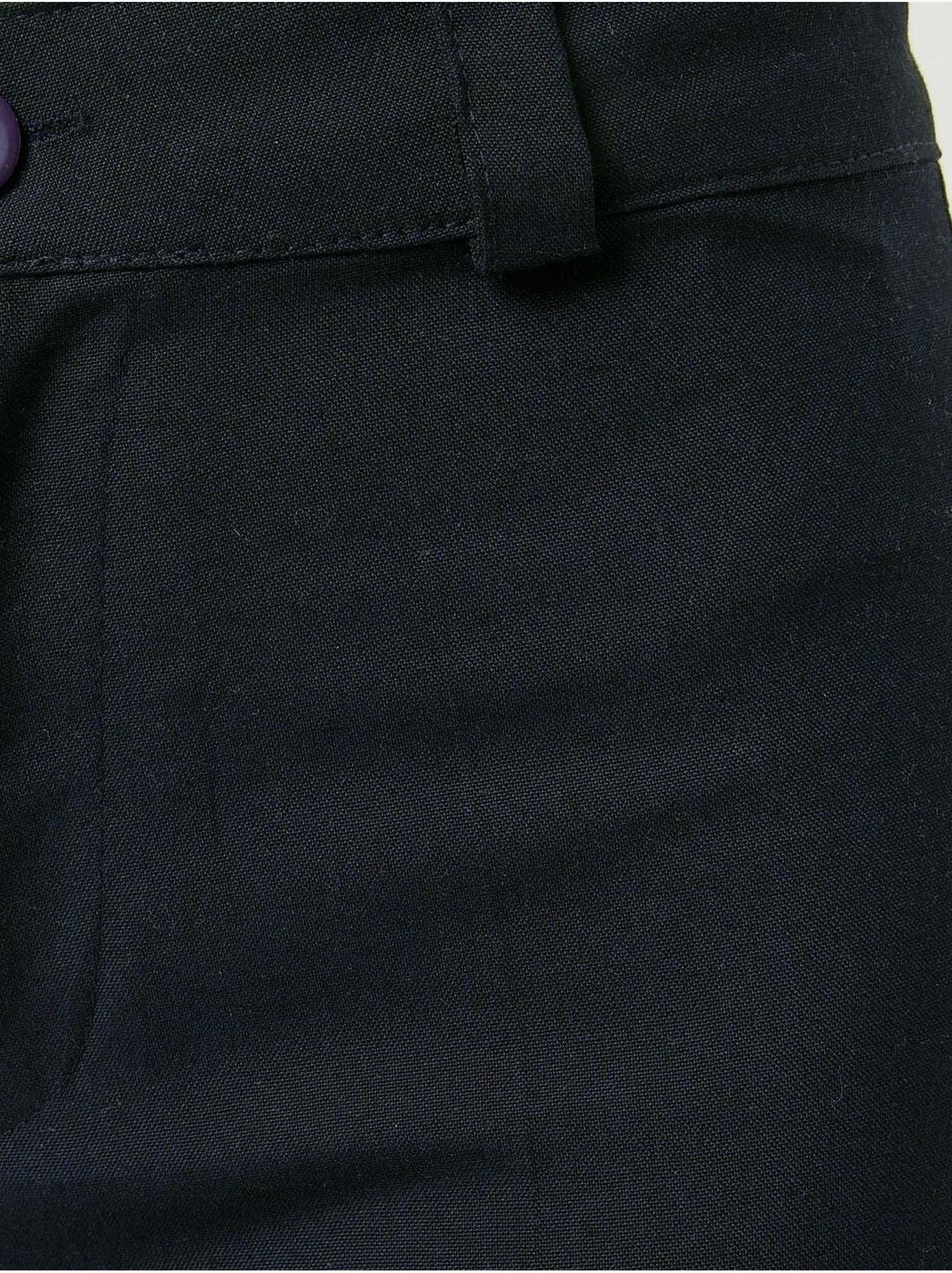 Pantalon droit taille haute - Bleu marine