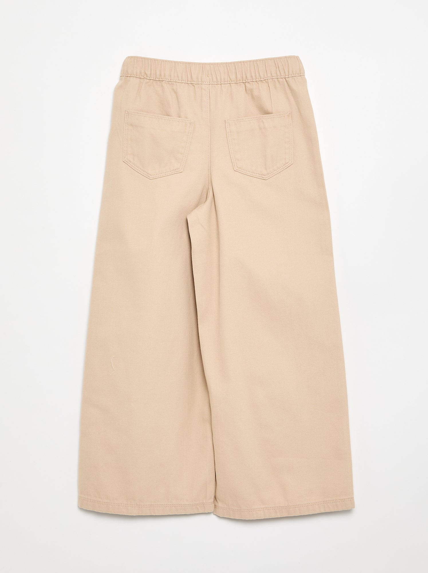 Pantalon en coton - coupe confortable - Beige