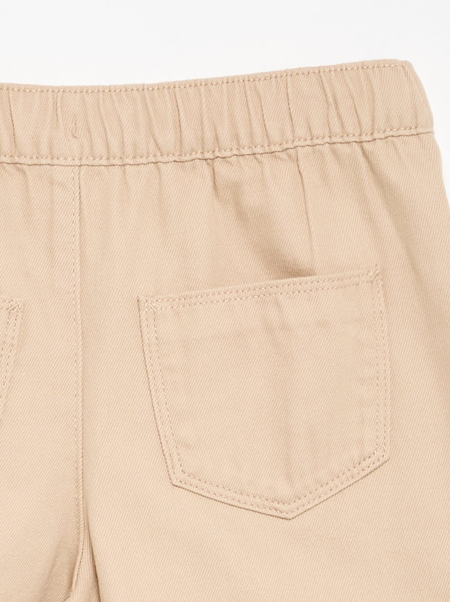 Pantalon en coton - coupe confortable - Beige